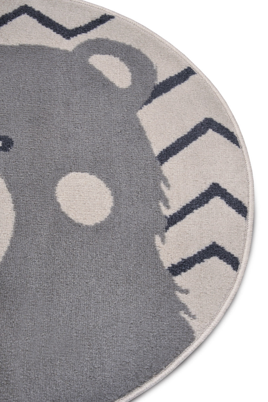 Tappeto per bambini Adventures 105964 Crema Grigio Rotondo