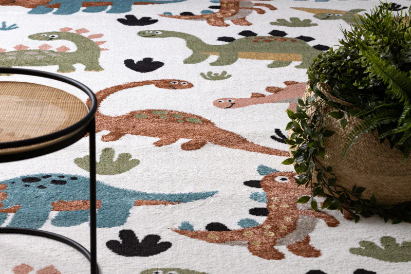 Tappeto Bambini Fun Dino Cream