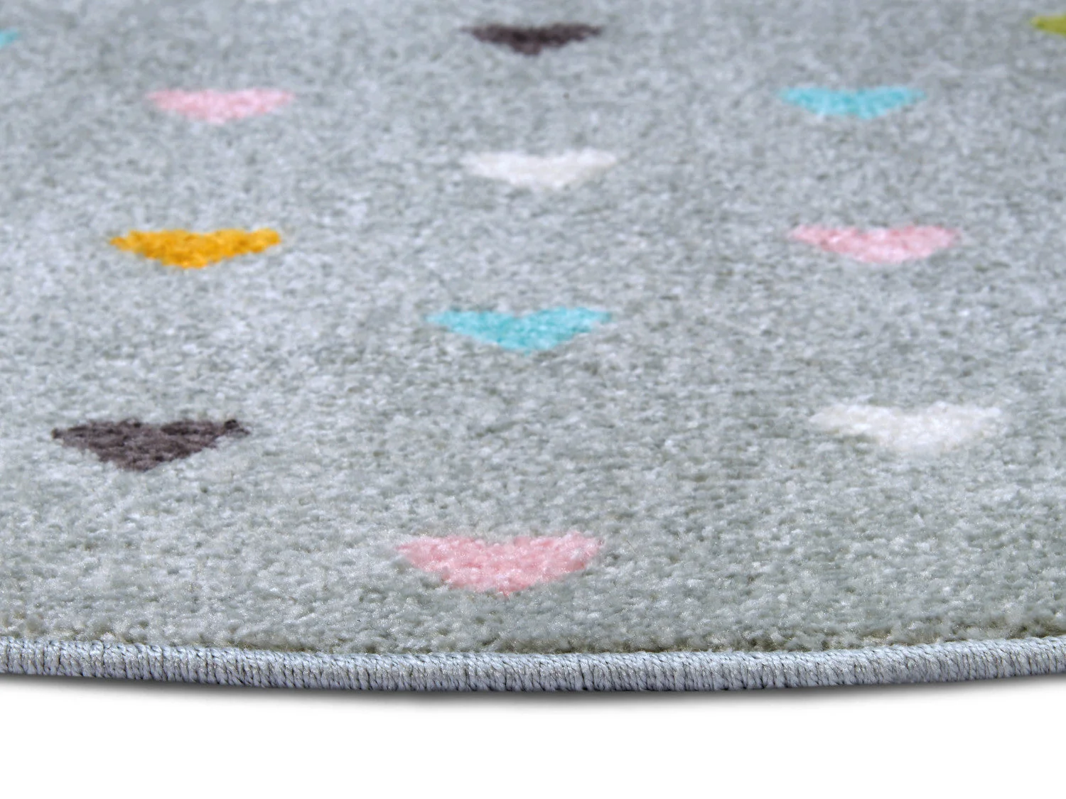 Tappeto per bambini Adventures 105952 grigio rotondo