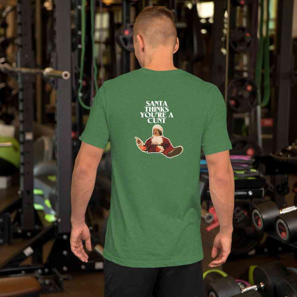 Lewis Capaldi Unisex Christmas T-Shirt | Santa Thinks You A Cunt Design