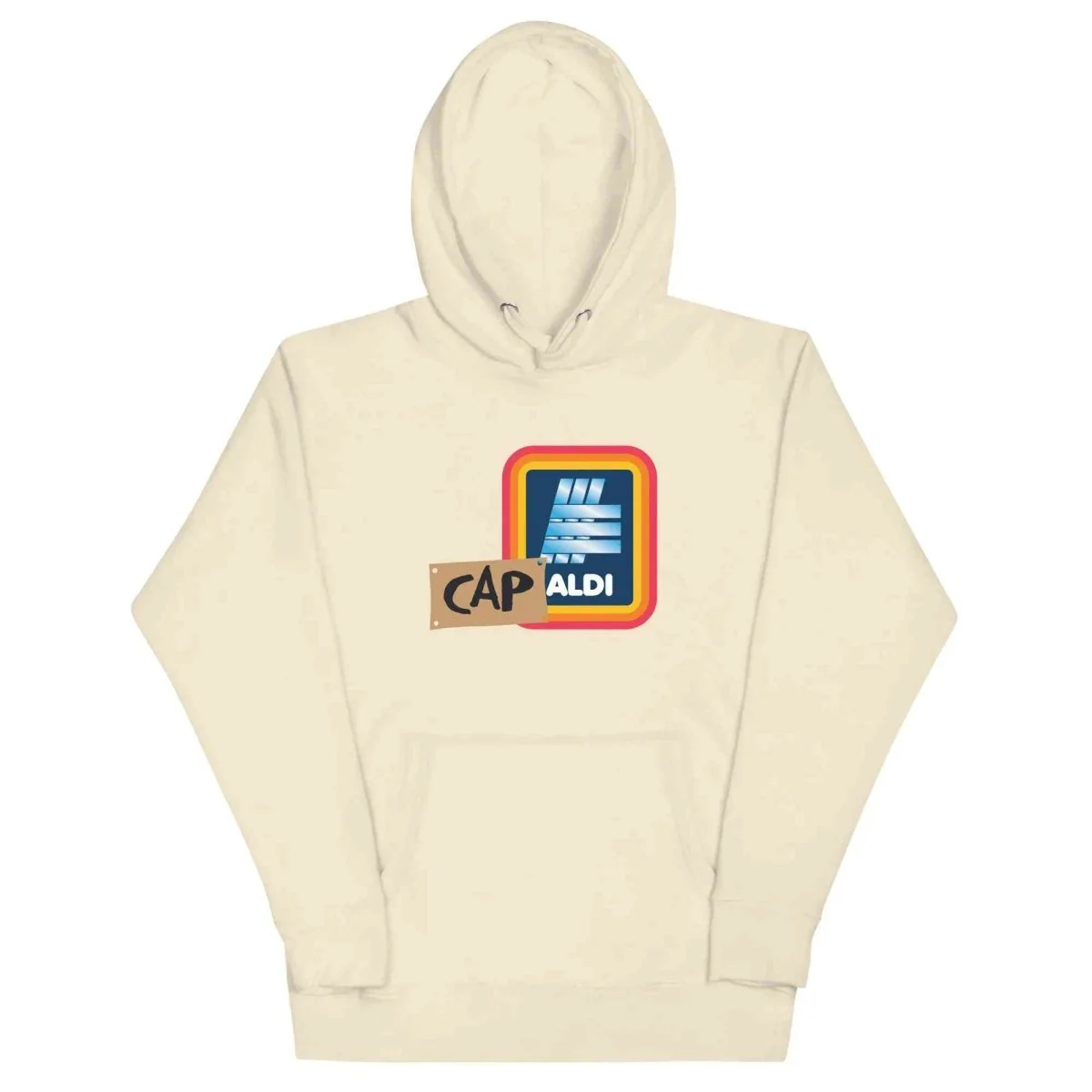 Lewis Capaldi Merchandise: Unisex Capaldi On A Aldi Graphic Hoodie - Soft Cotton Blend