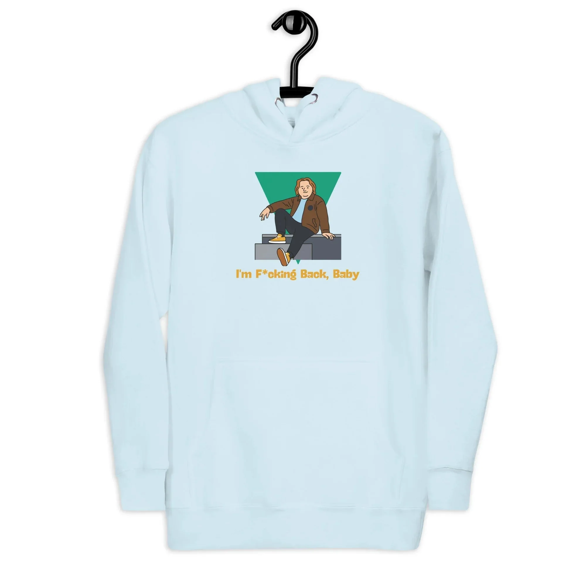 Lewis Capaldi Fan Merchandise: Unisex Hoodie with Bold 'I'm Back' Design for Music Lovers