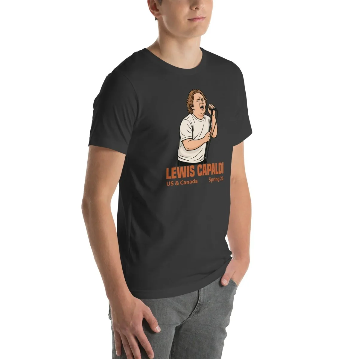 Lewis Capaldi Tour 2026 T-Shirt | Unisex Cotton Fan Tee