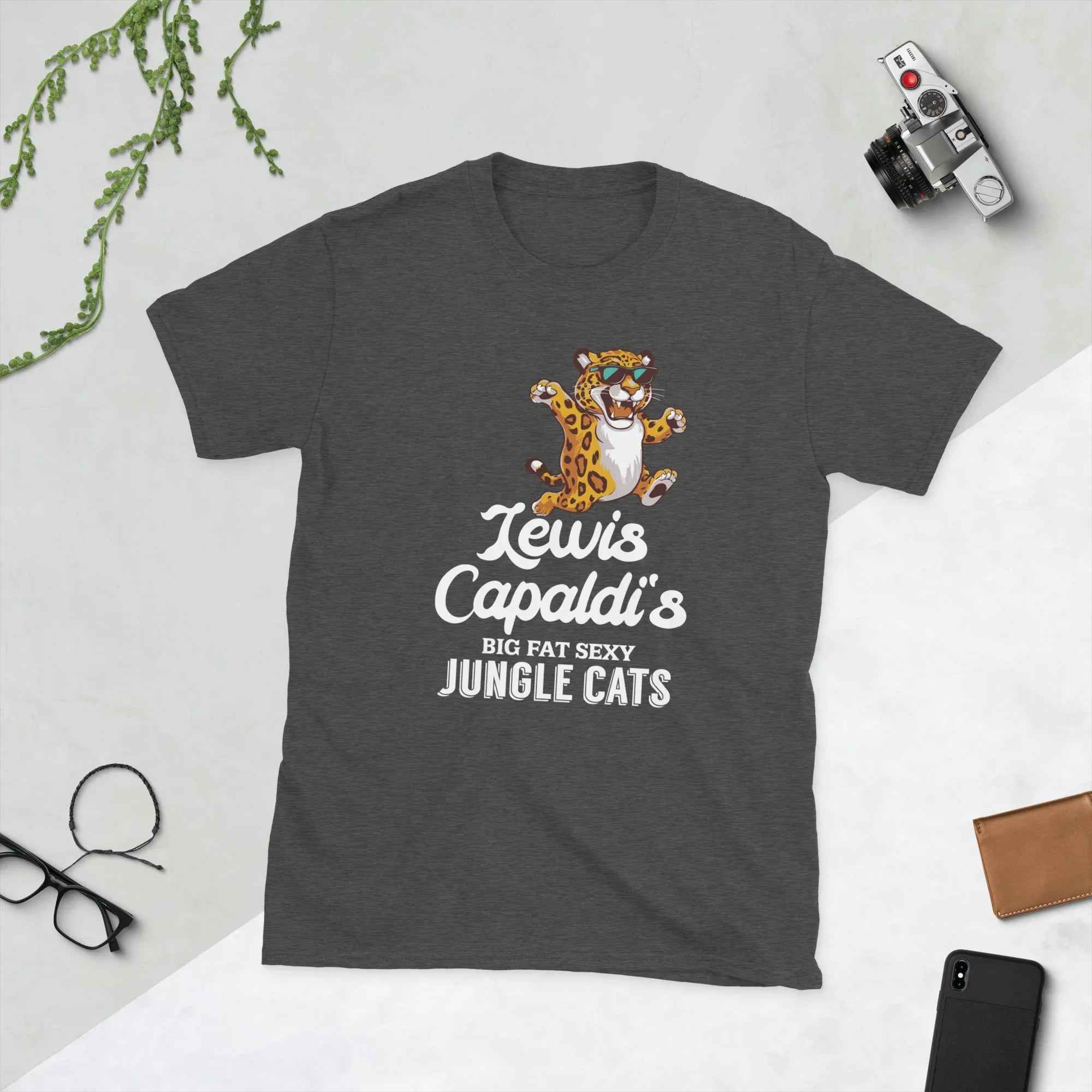 Lewis Capaldi Merchandise: Big Fat Sexy Jungle Cats T-Shirt - 100% Cotton Tour Tee