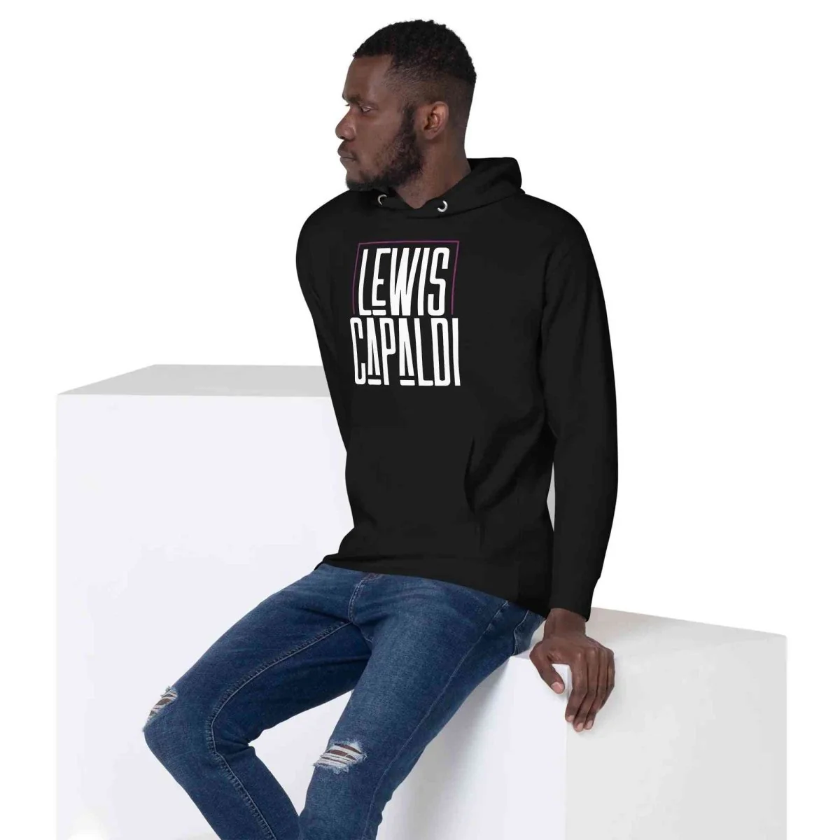 Lewis Capaldi Hoodie - Unisex Cotton-Polyester Blend with Unique Horticultural Art