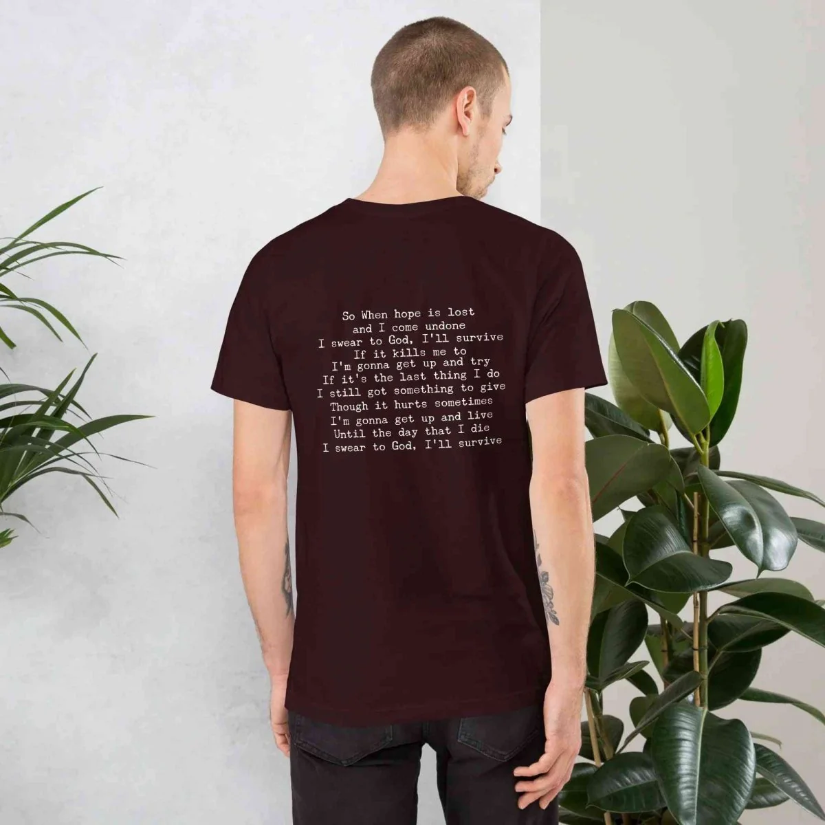 Lewis Capaldi Lyrics T-Shirt | Black Cotton Tee for Fans