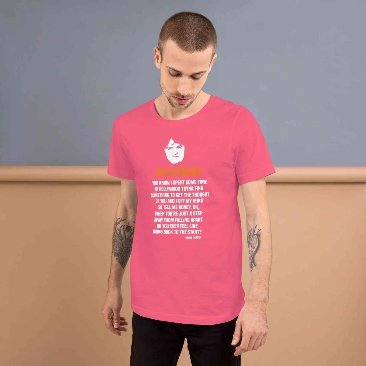Lewis Capaldi Lyrics T-Shirt | Unisex Hollywood Style Fan Merch