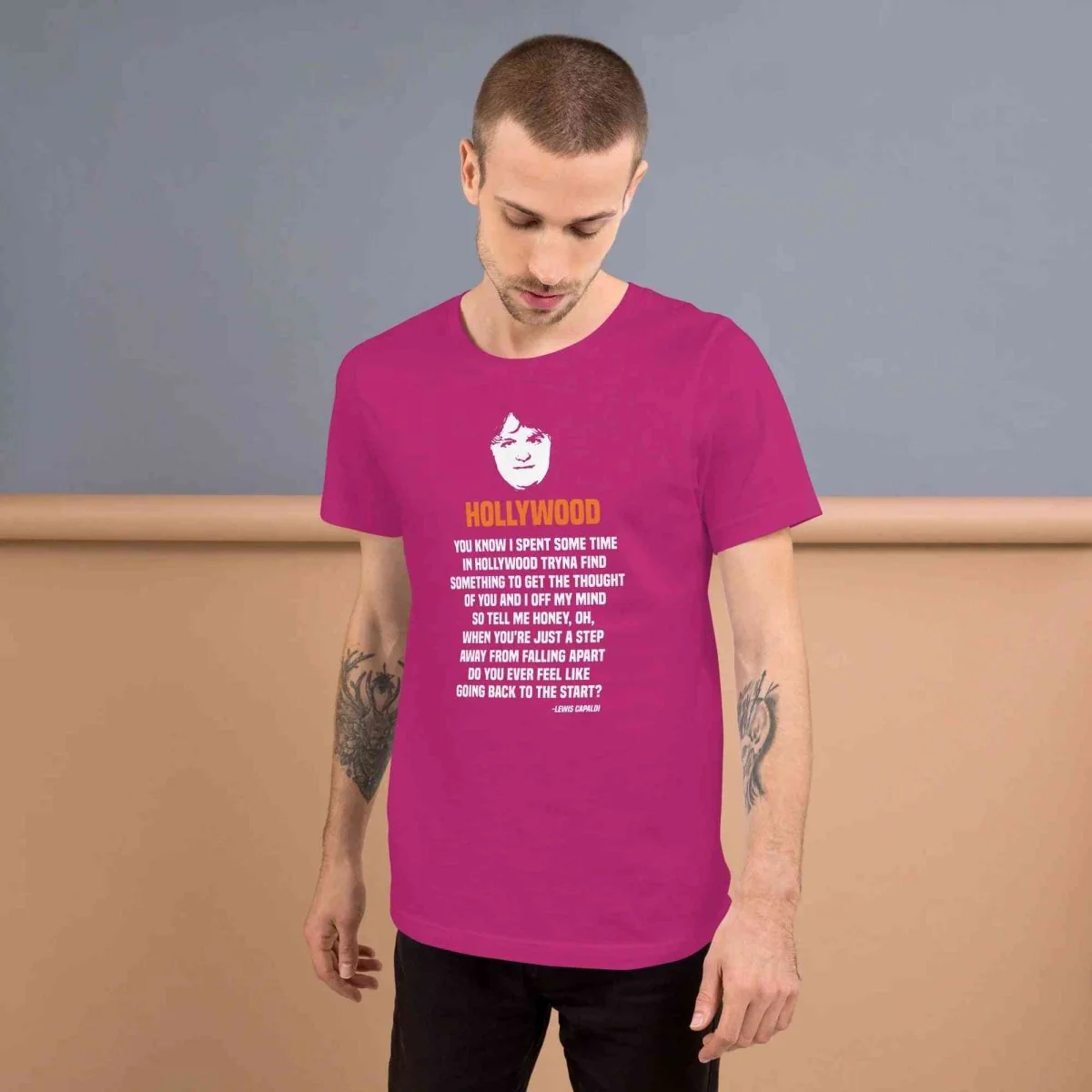 Lewis Capaldi Lyrics T-Shirt | Unisex Hollywood Style Fan Merch