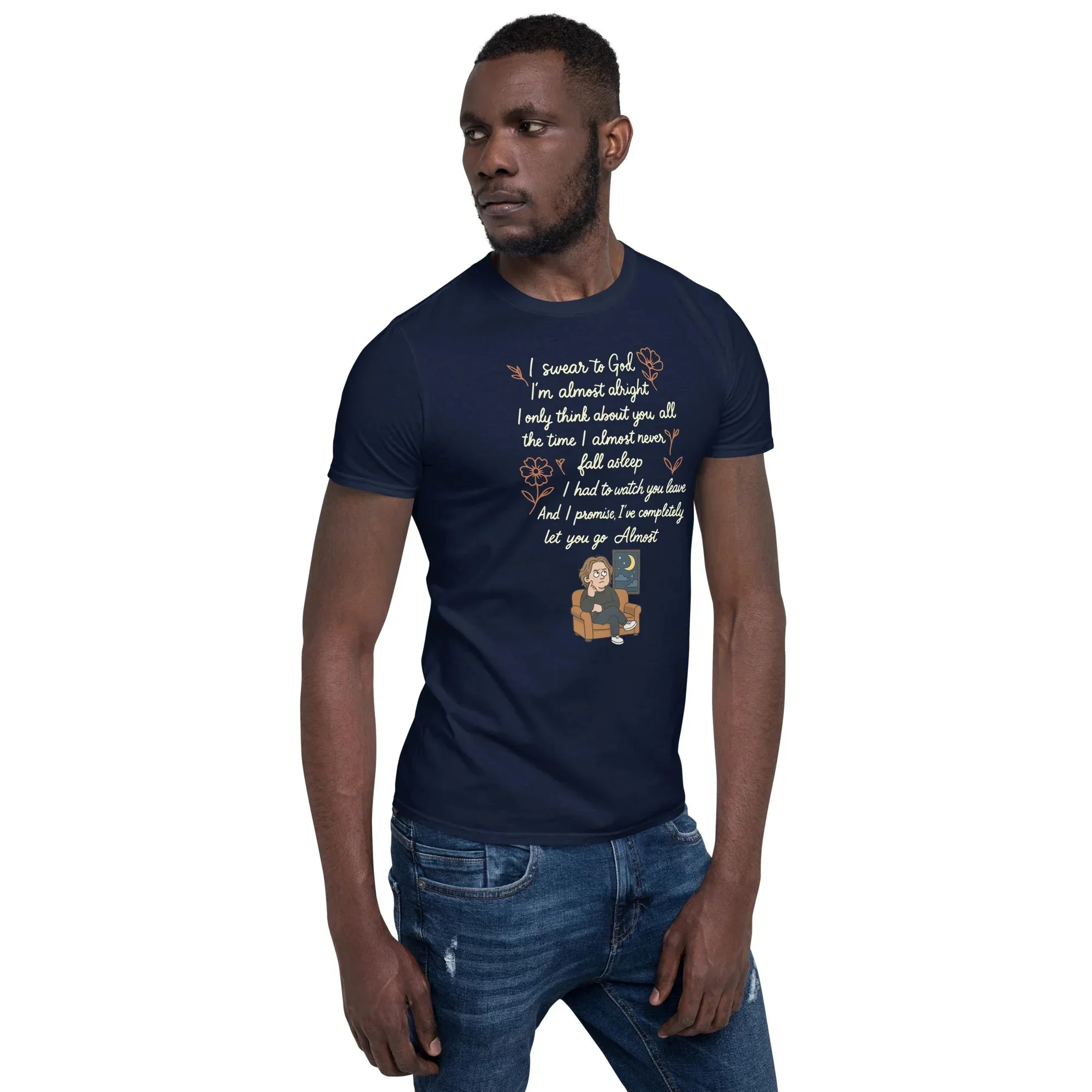 Lewis Capaldi Lyrics Shirt - Almost Lyrics Organic Cotton Unisex Tee for Fans