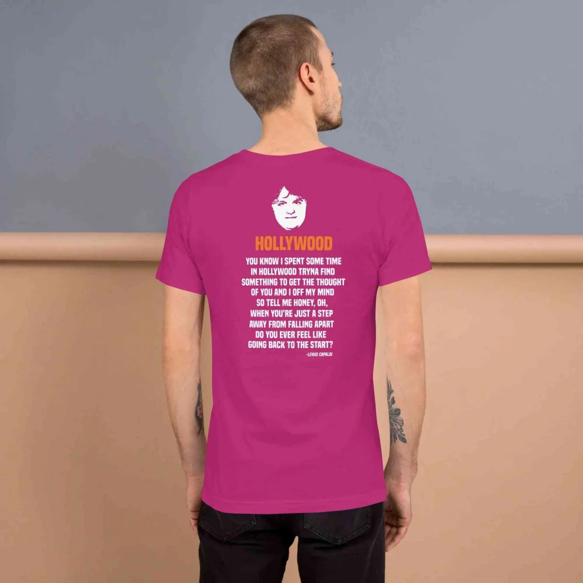 Lewis Capaldi Lyrics T-Shirt | Unisex Hollywood Style Fan Merch