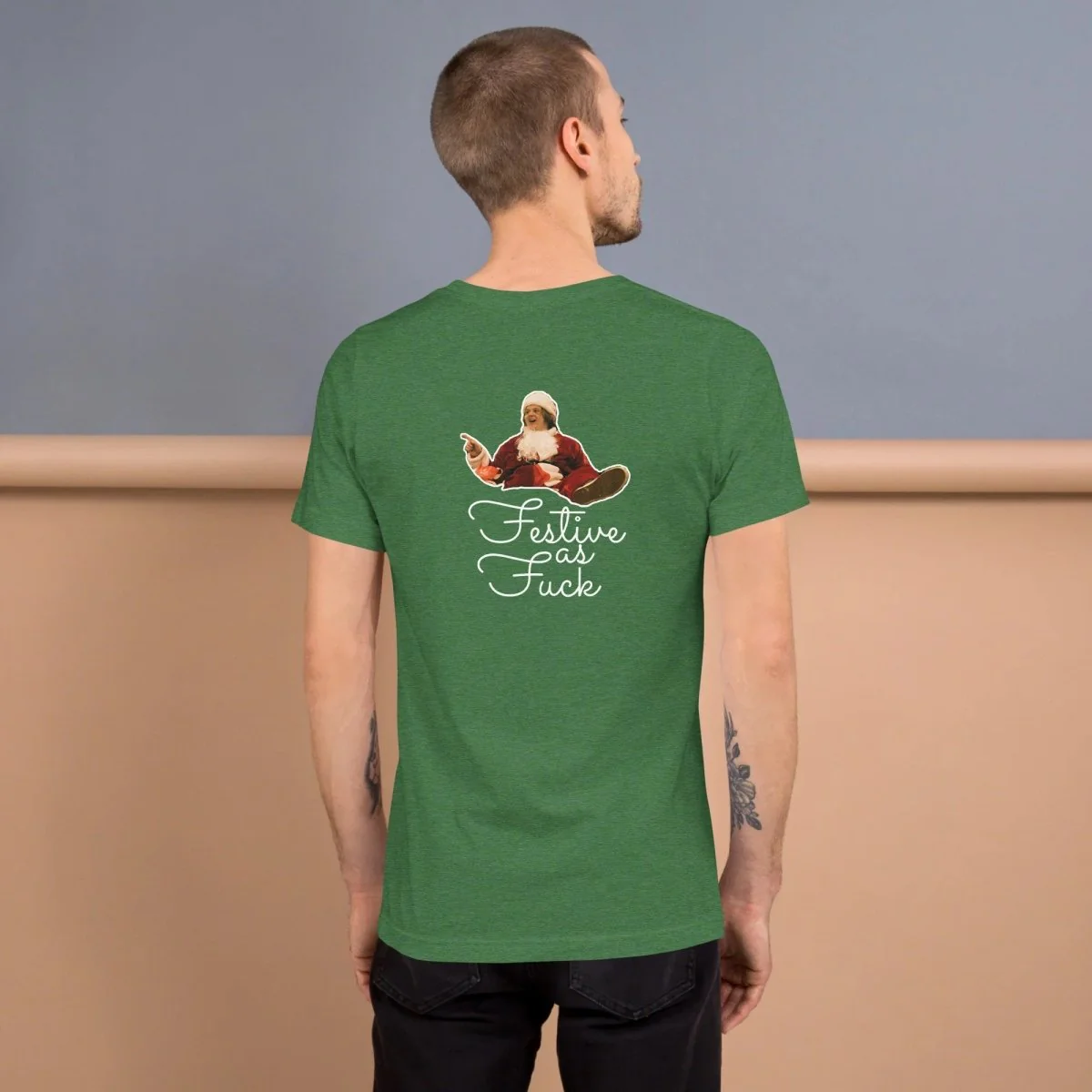 Lewis Capaldi Merchandise: Unisex Cotton Tee - 'Festive As Fuck' Christmas T-Shirt