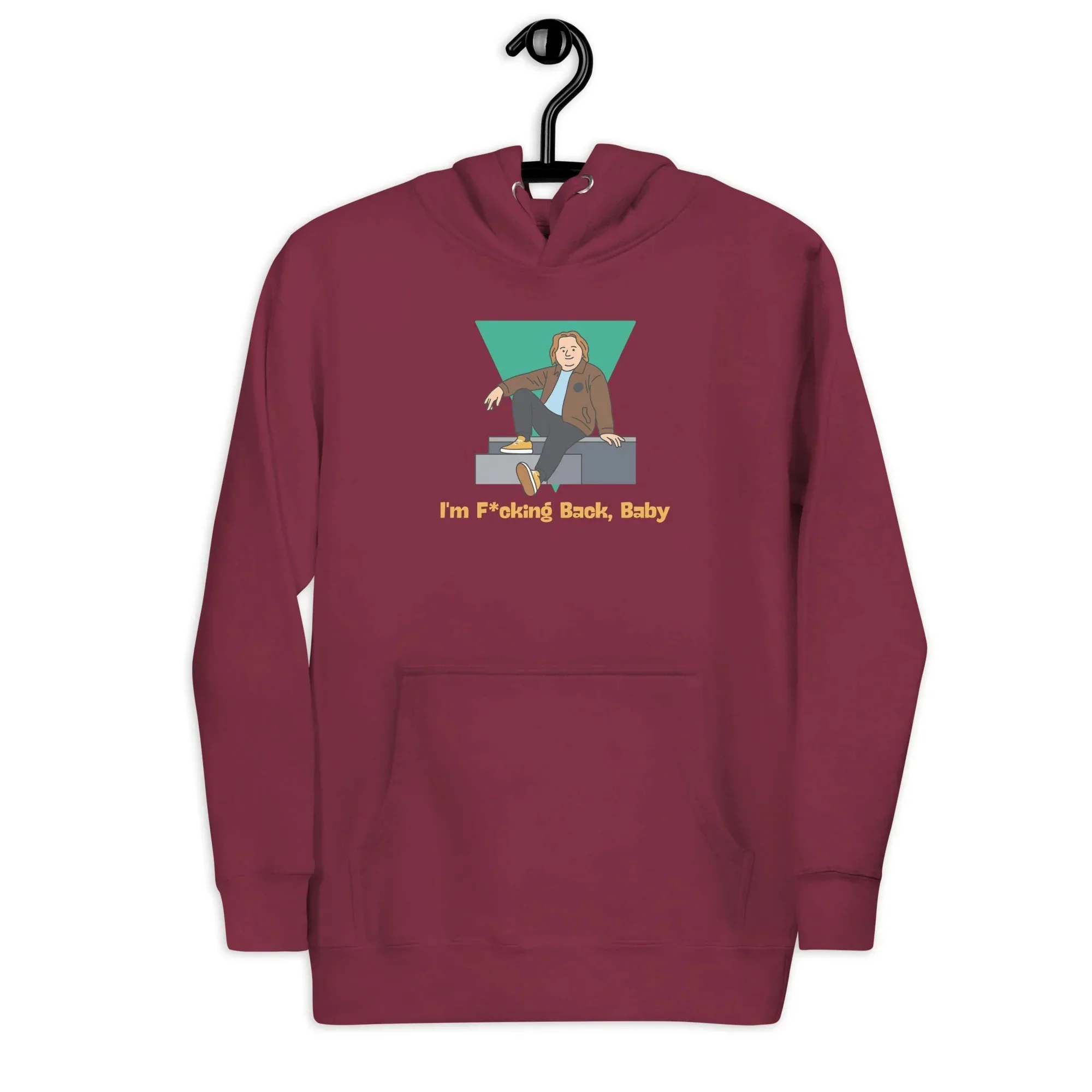 Lewis Capaldi Fan Merchandise: Unisex Hoodie with Bold 'I'm Back' Design for Music Lovers