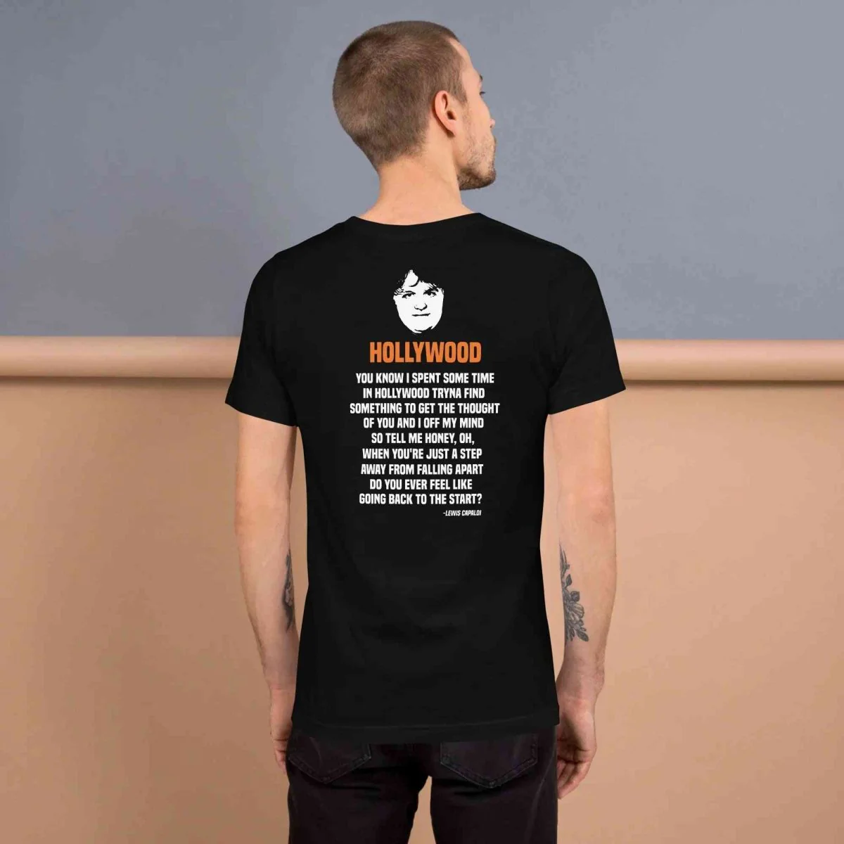 Lewis Capaldi Lyrics T-Shirt | Unisex Hollywood Style Fan Merch