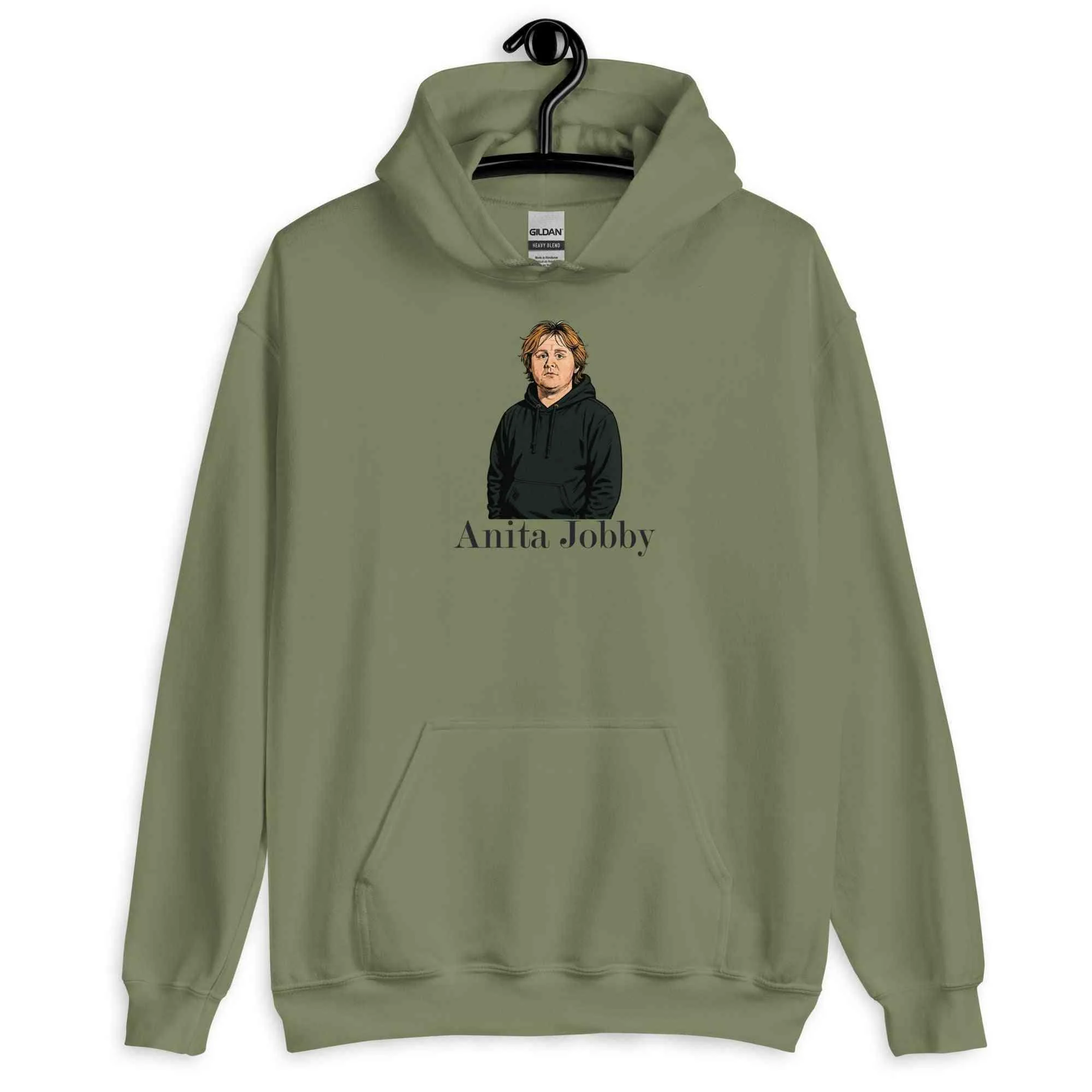 Lewis Capaldi Hoodie | Anita Jobby Graphic | Bold Red Unisex