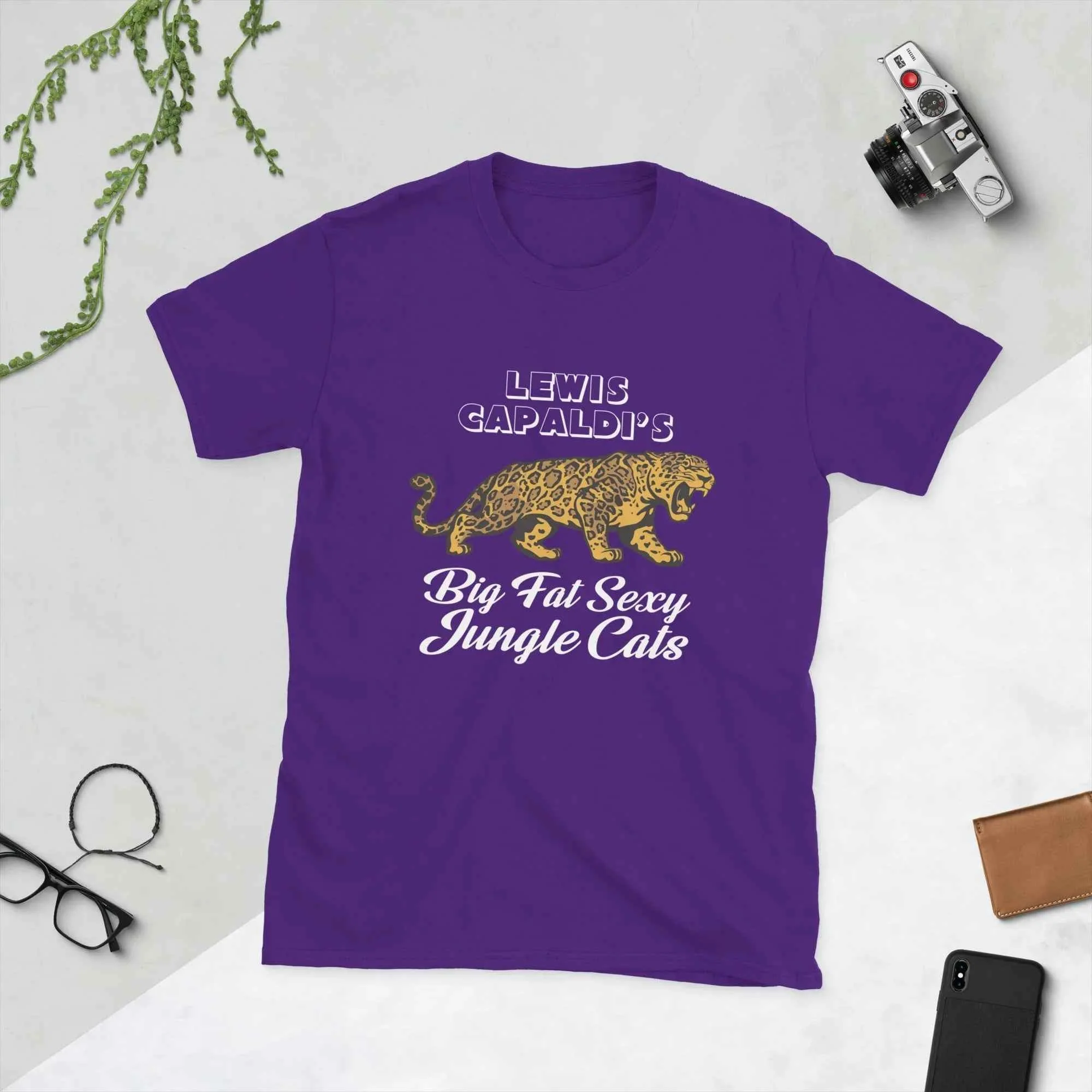 Lewis Capaldi Fan Apparel: Eco-Friendly Jungle Cats T-Shirt | Stylish Cotton Concert Tee