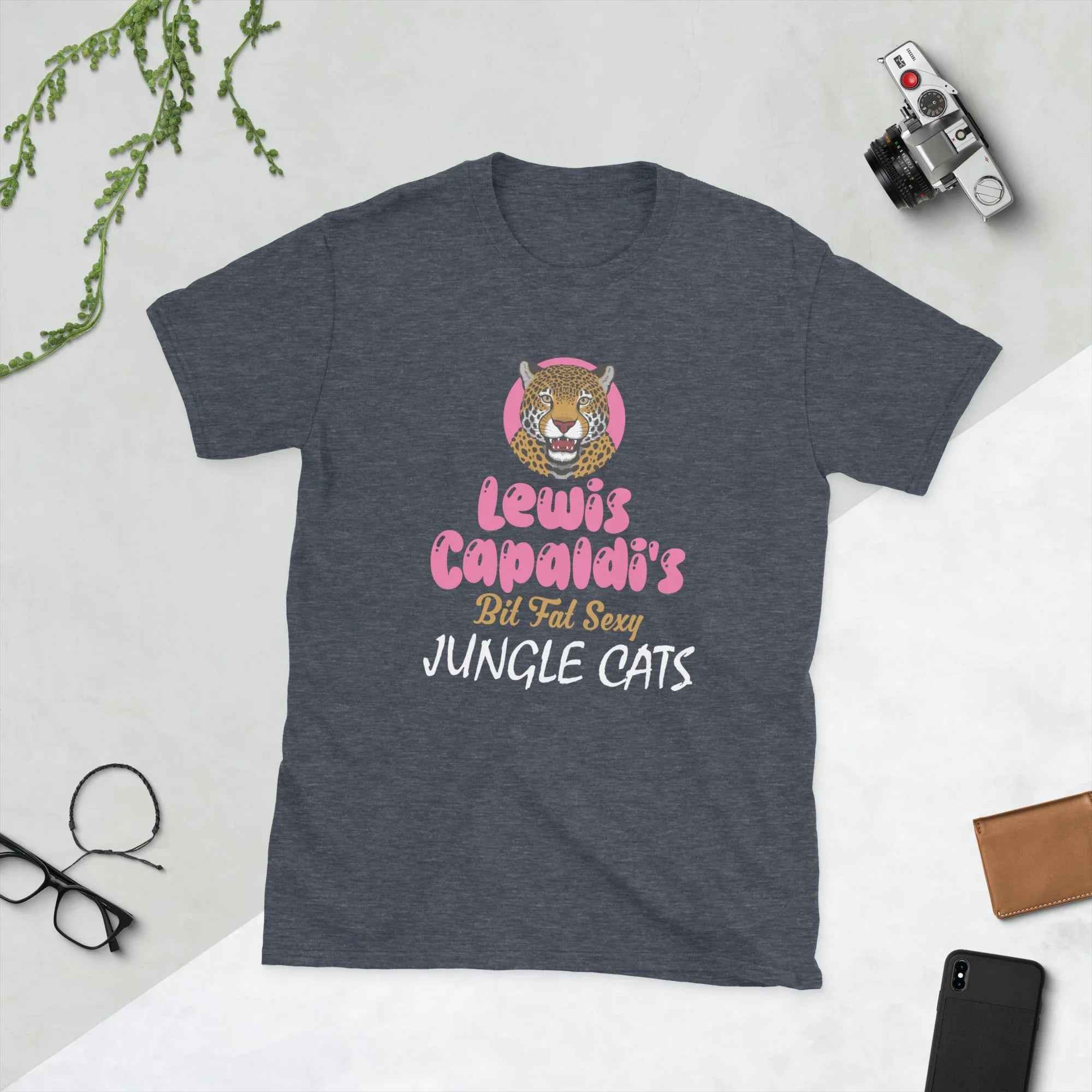Lewis Capaldi 'Big Fat Sexy Jungle Cats' Cotton T-Shirt | Fan Tour Merch