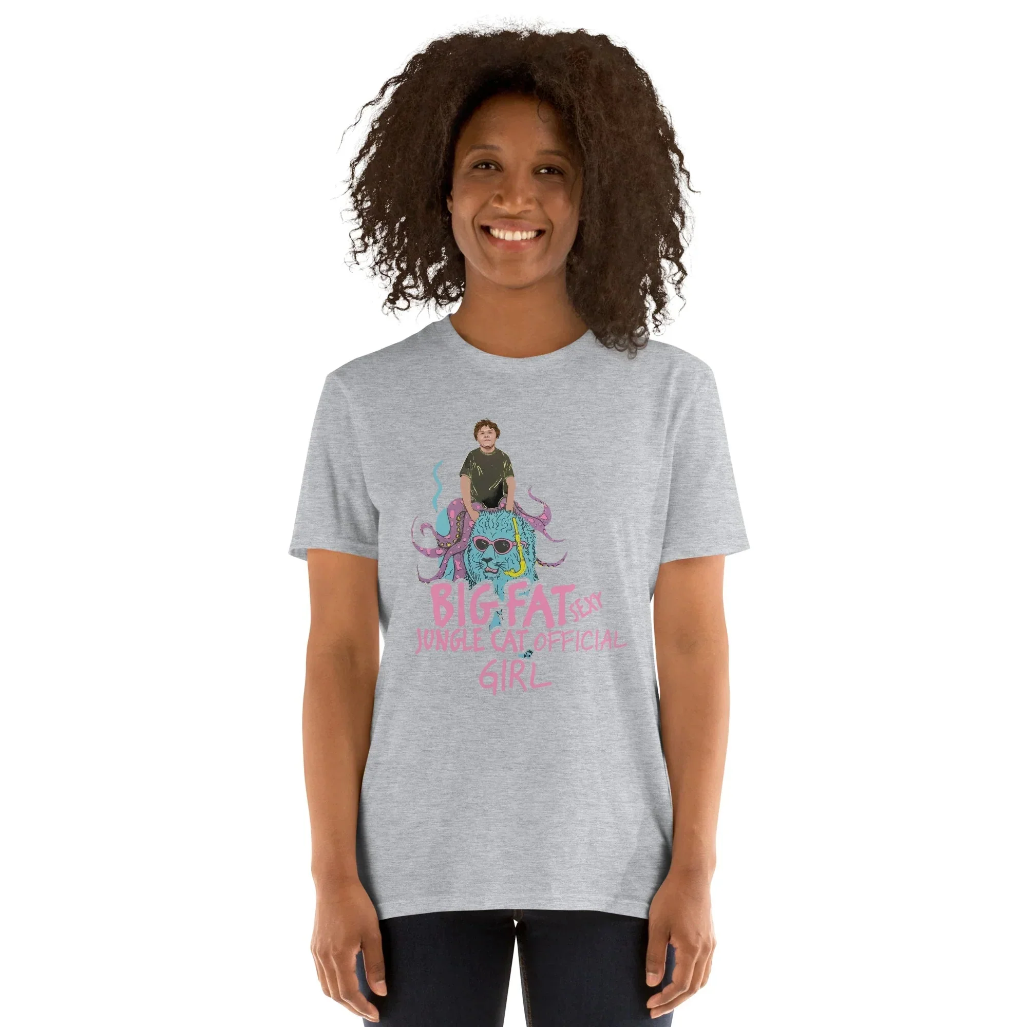 Lewis Capaldi T-Shirt | Big Fat Sexy Jungle Cats Graphic Tee for Girls | Premium Cotton