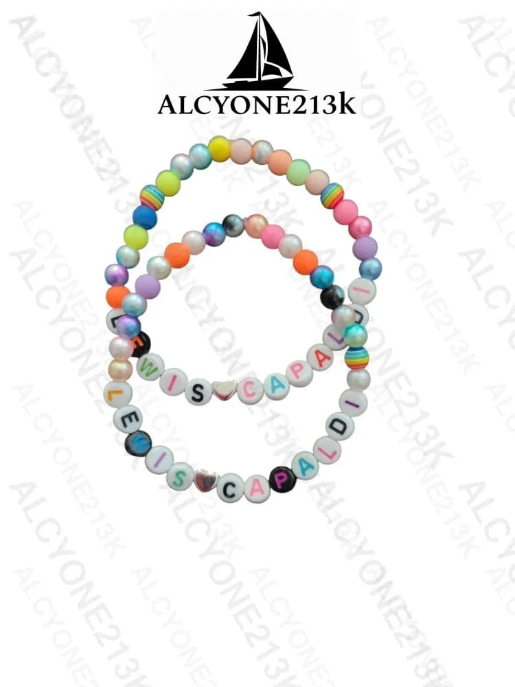 Lewis Capaldi Mystery Bracelets Pack of 10 | Colorful Alphabet Beads