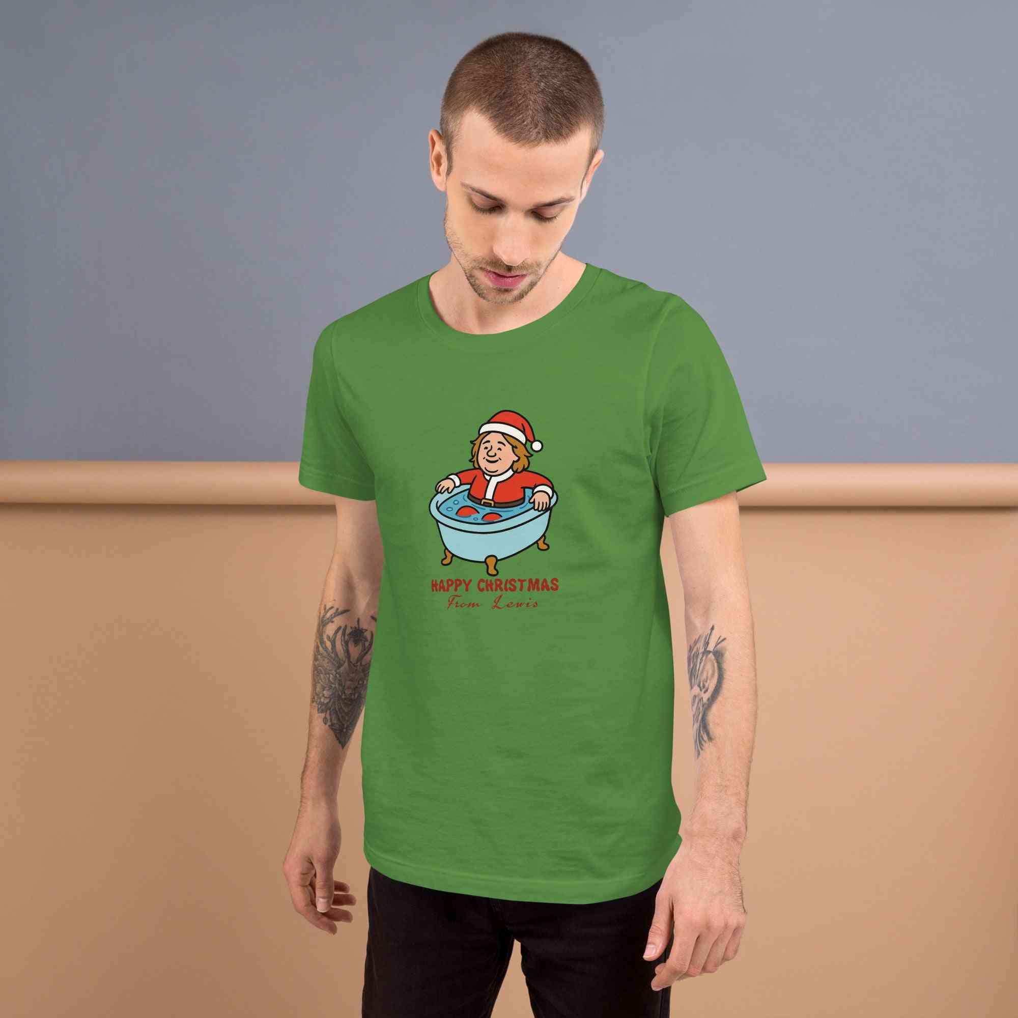 Lewis Capaldi Christmas T-Shirt - Unisex Eco-Friendly Festive Graphic Tee