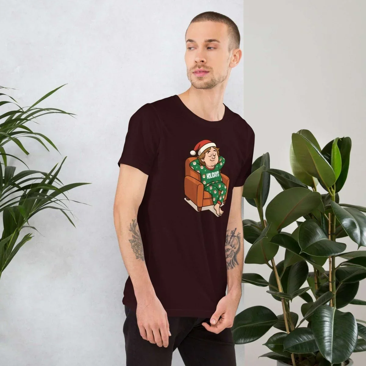 Lewis Capaldi Organic Cotton Christmas T-Shirt | Unisex Festive Apparel