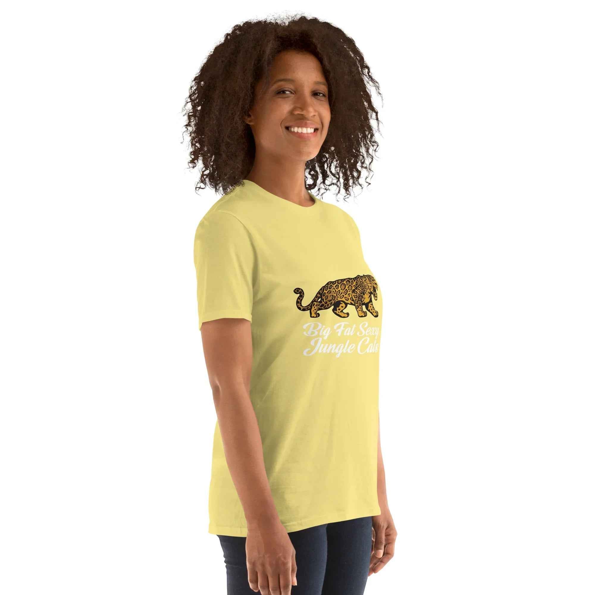 Lewis Capaldi Fan Apparel: Big Fat Sexy Jungle Cats Unisex Cotton T-Shirt for Music Lovers