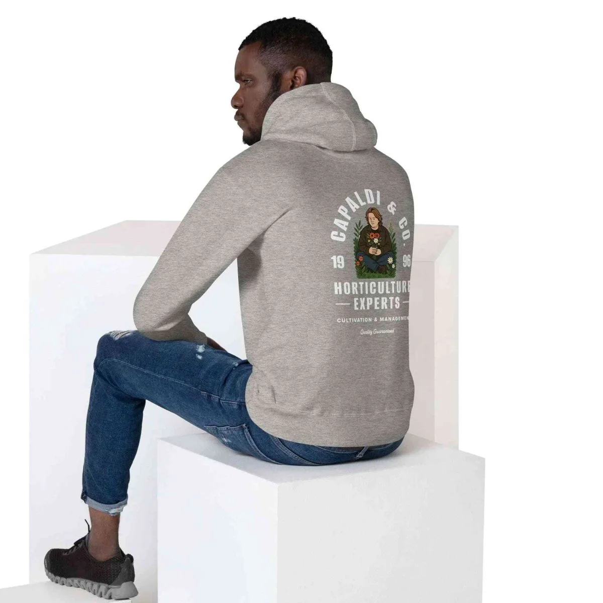 Lewis Capaldi Hoodie - Unisex Cotton-Polyester Blend with Unique Horticultural Art