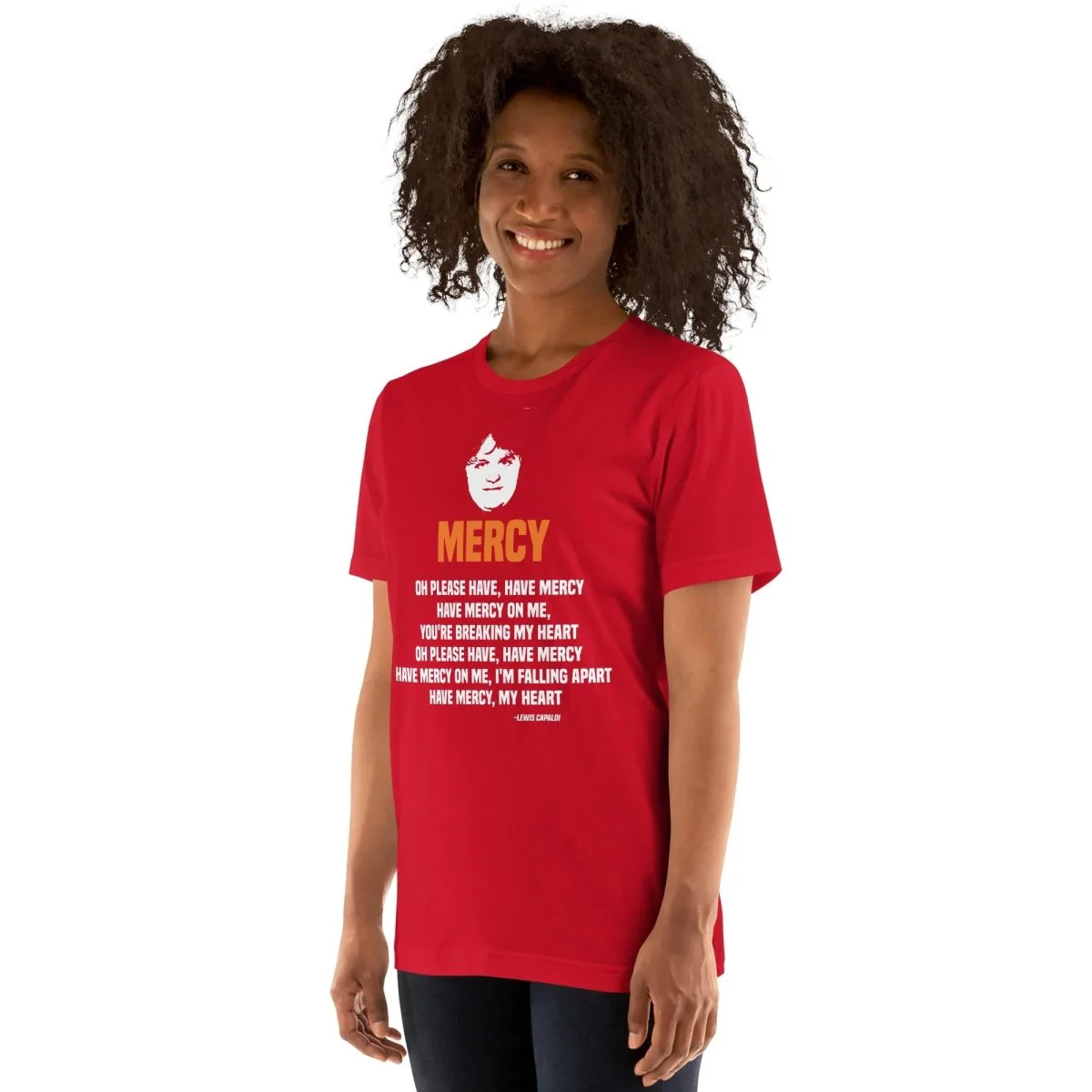 Lewis Capaldi Mercy Lyrics T-Shirt | Unisex Cotton Fan Tee