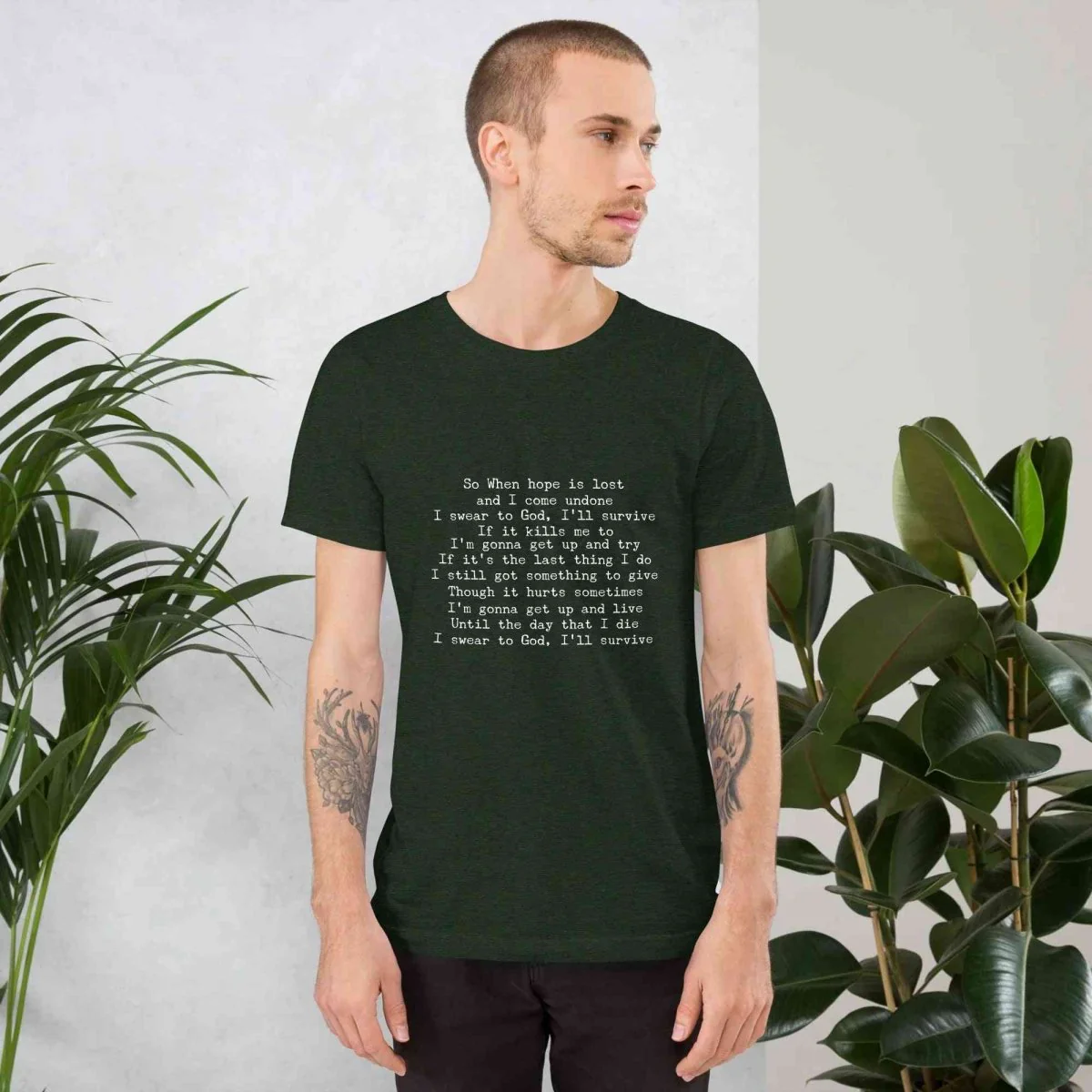 Lewis Capaldi Lyrics T-Shirt | Black Cotton Tee for Fans