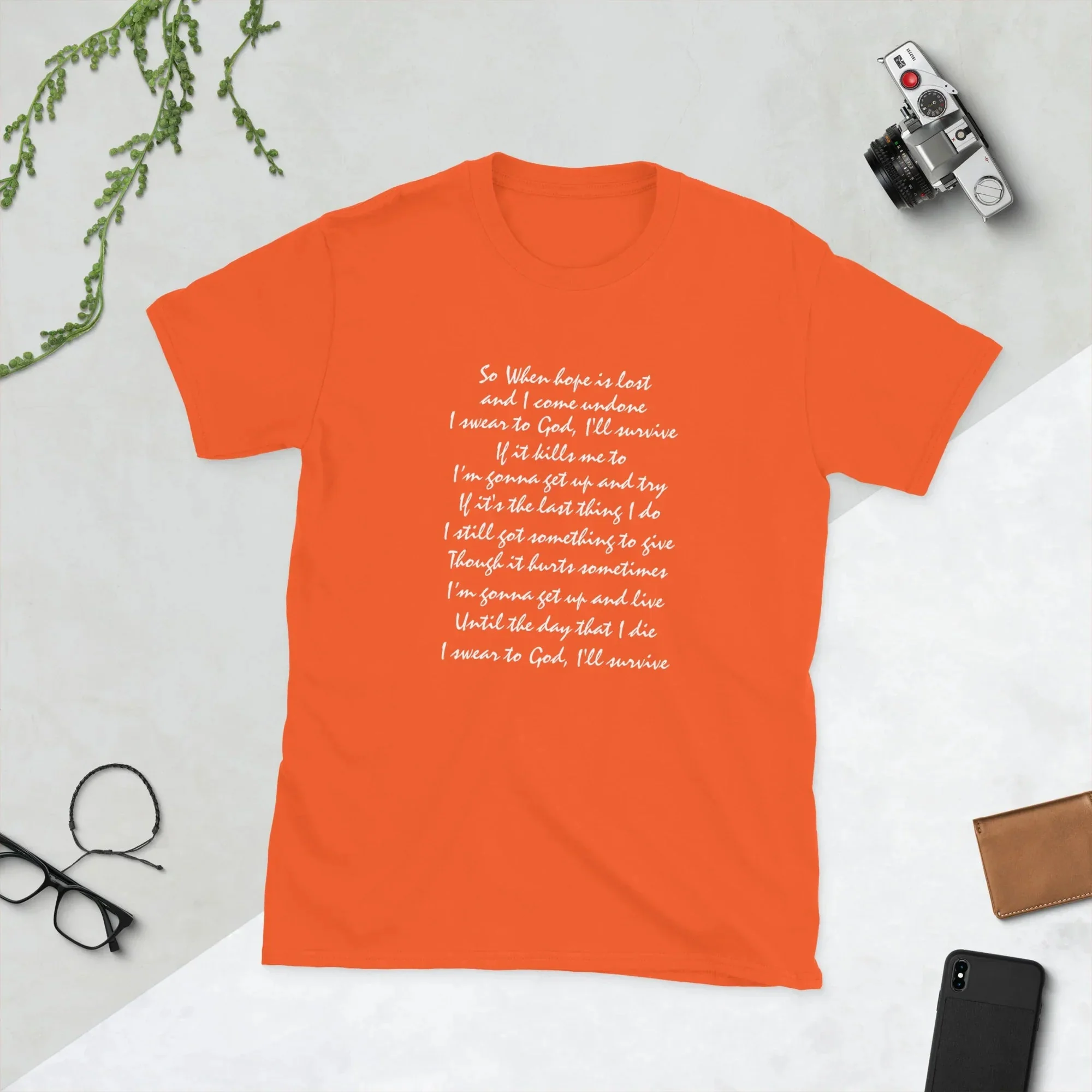 Lewis Capaldi 'Survive' Lyrics T-Shirt | Unisex Cotton Graphic Tee