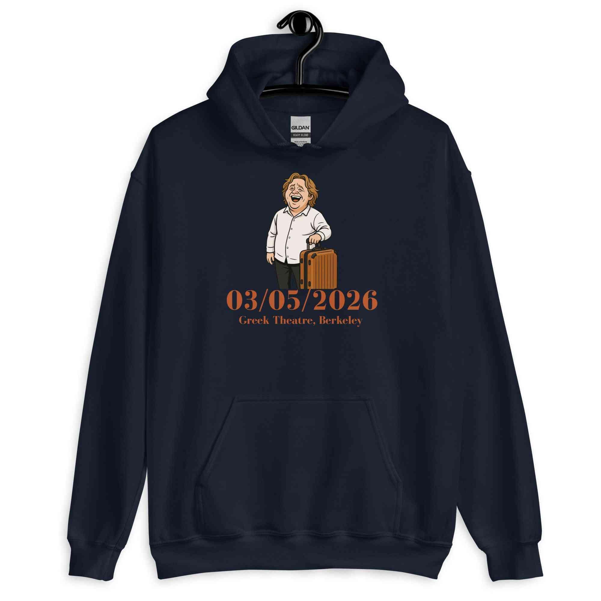 Lewis Capaldi Tour 2026 Hoodie - Unisex Black Cotton Blend Concert Merch