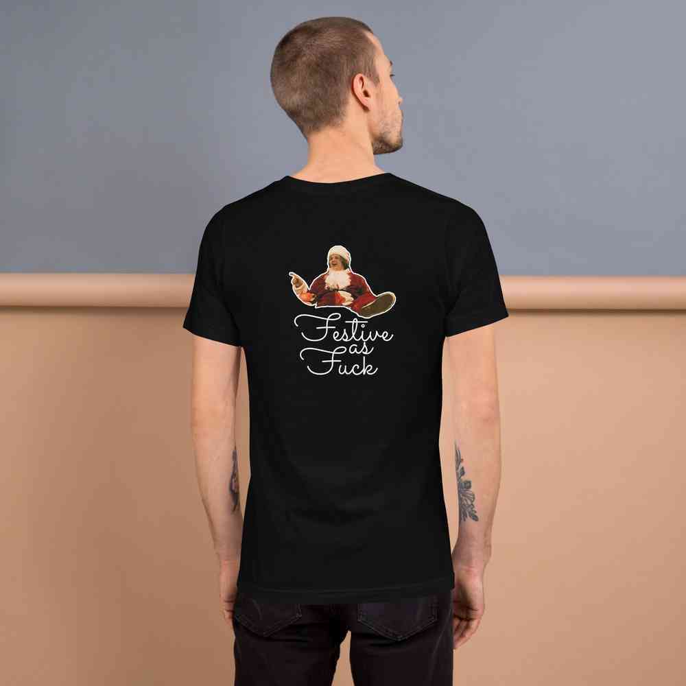 Lewis Capaldi Merchandise: Unisex Cotton Tee - 'Festive As Fuck' Christmas T-Shirt