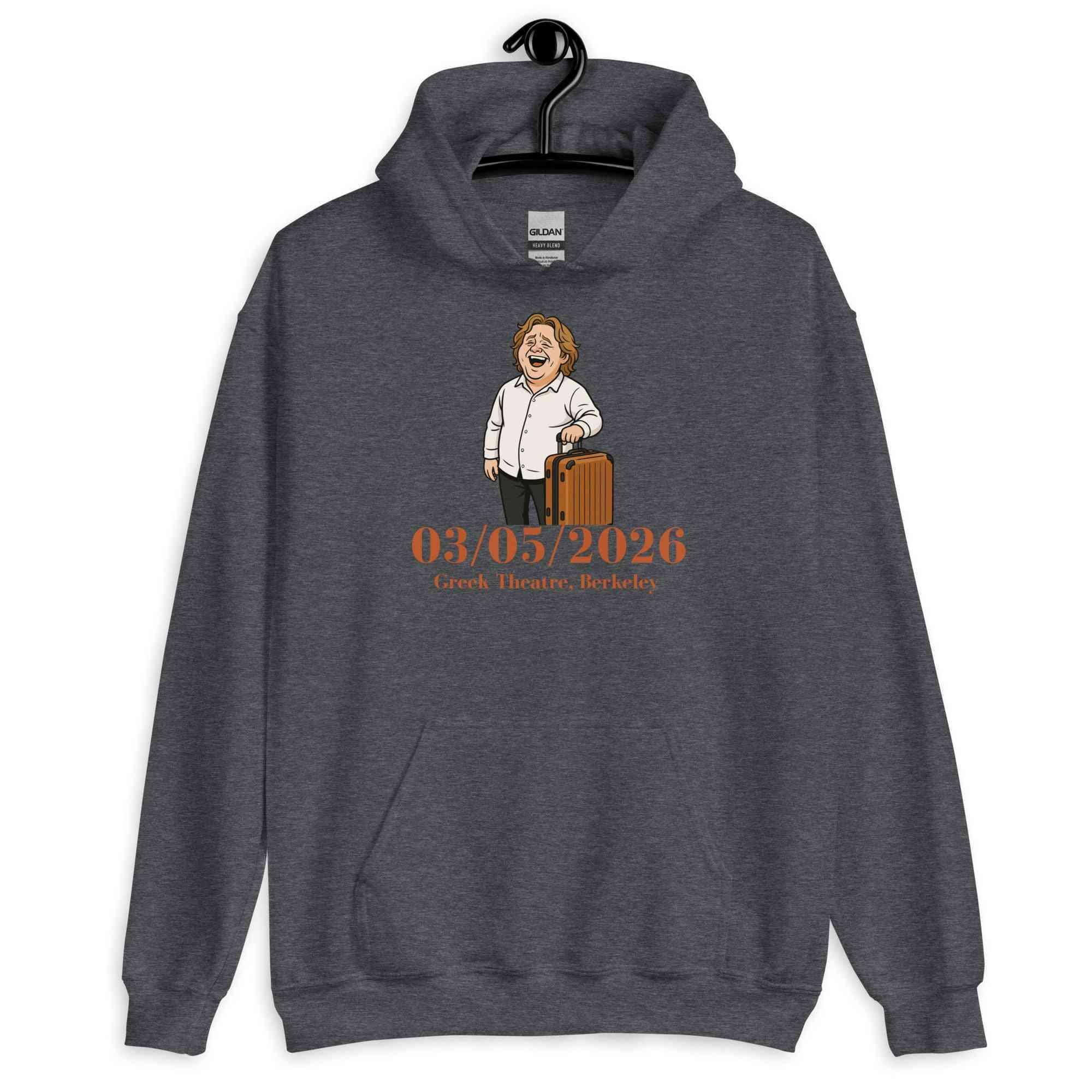 Lewis Capaldi Tour 2026 Hoodie - Unisex Black Cotton Blend Concert Merch