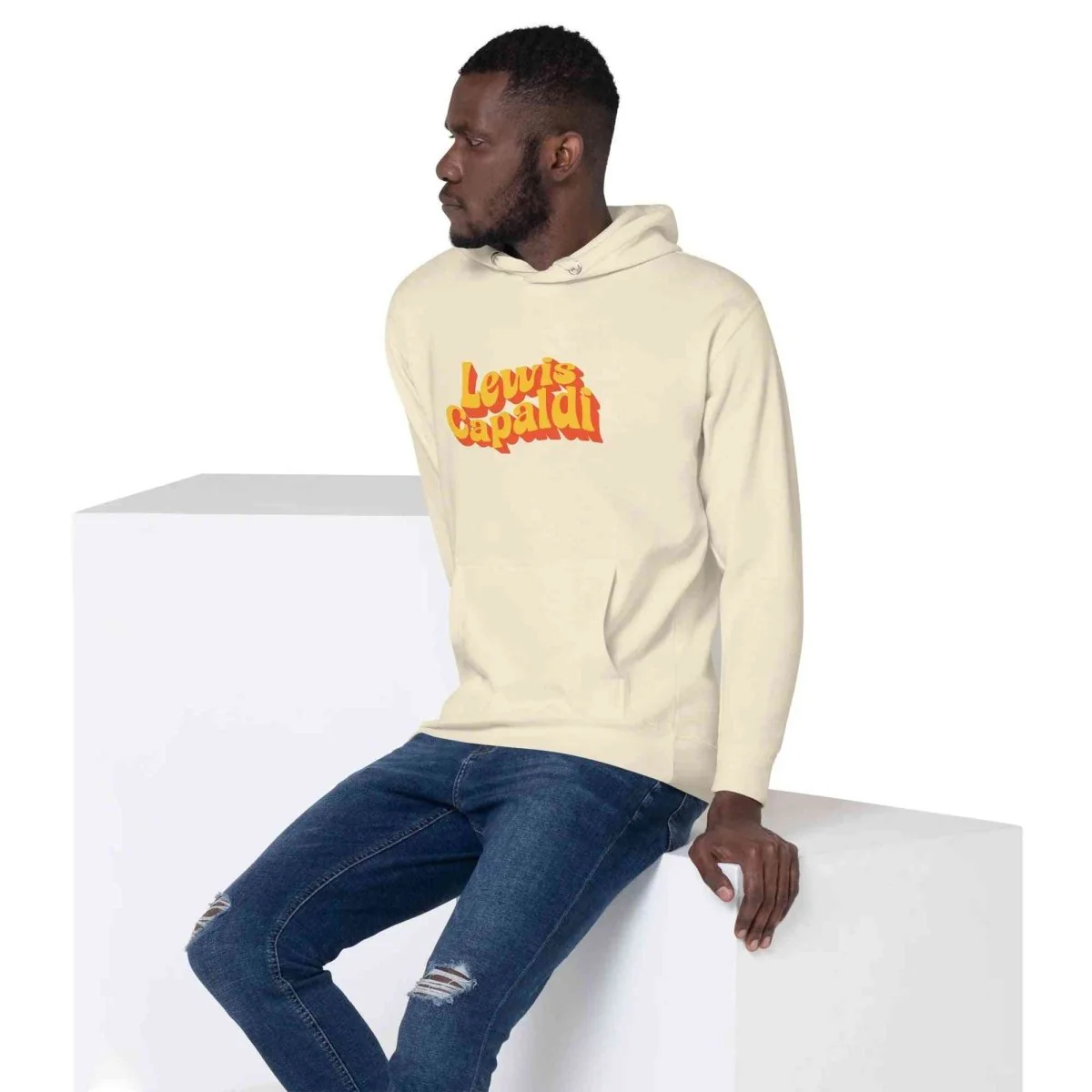 Lewis Capaldi Hoodie - Unisex Eco-Friendly Cotton Blend for Sustainable Style & Fandom