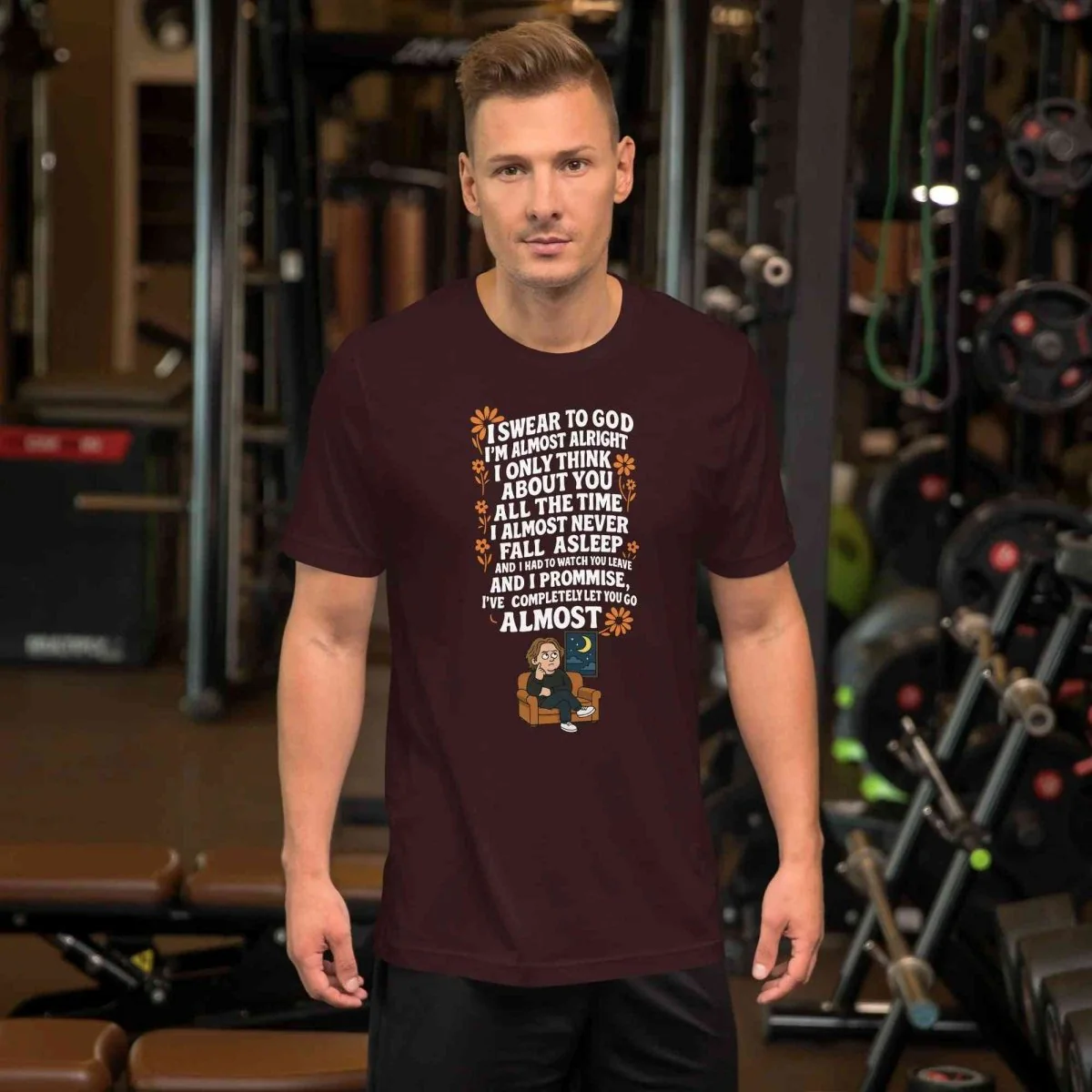 Lewis Capaldi Almost Lyrics T-Shirt | Unisex Cotton Eco-Conscious Tee