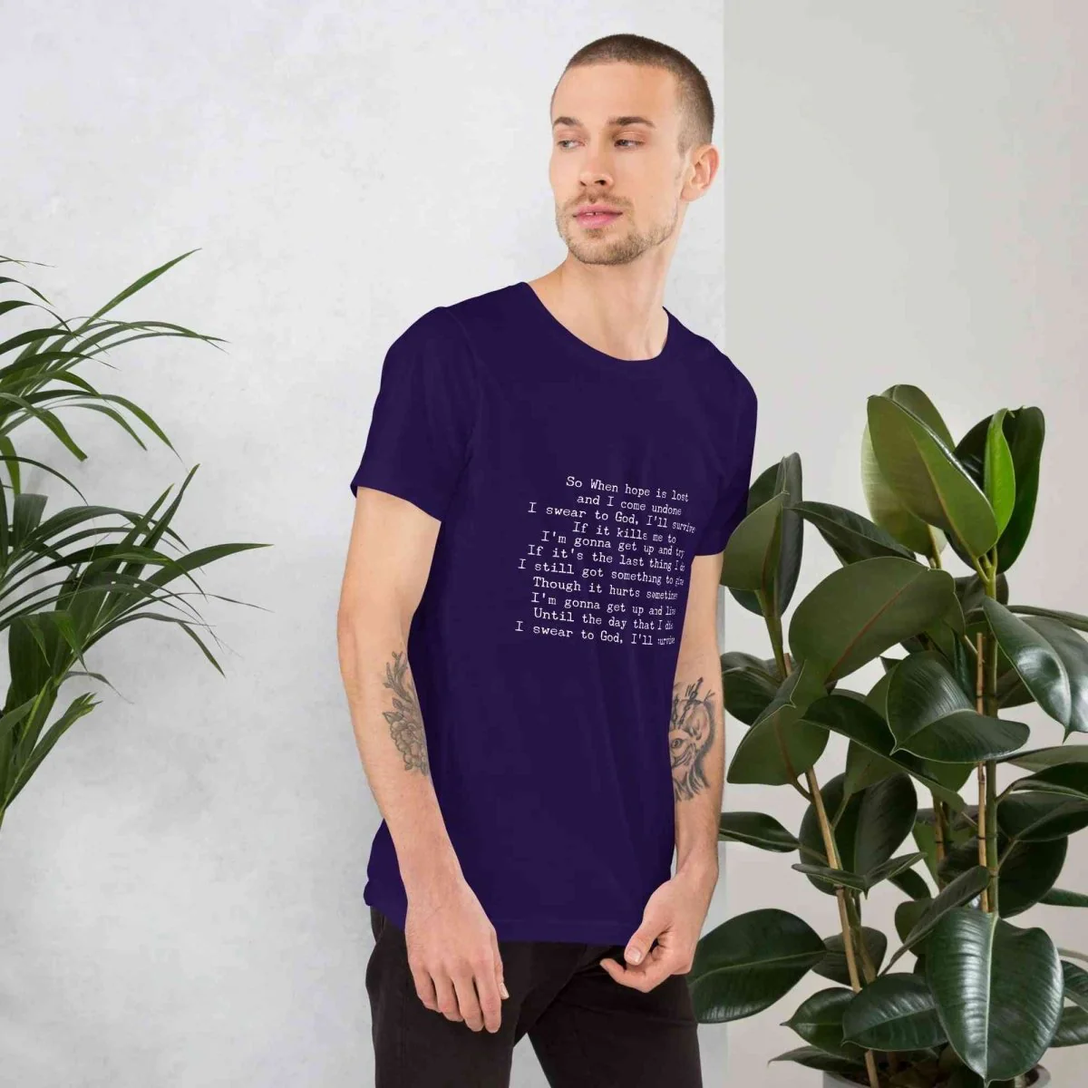 Lewis Capaldi Lyrics T-Shirt | Black Cotton Tee for Fans