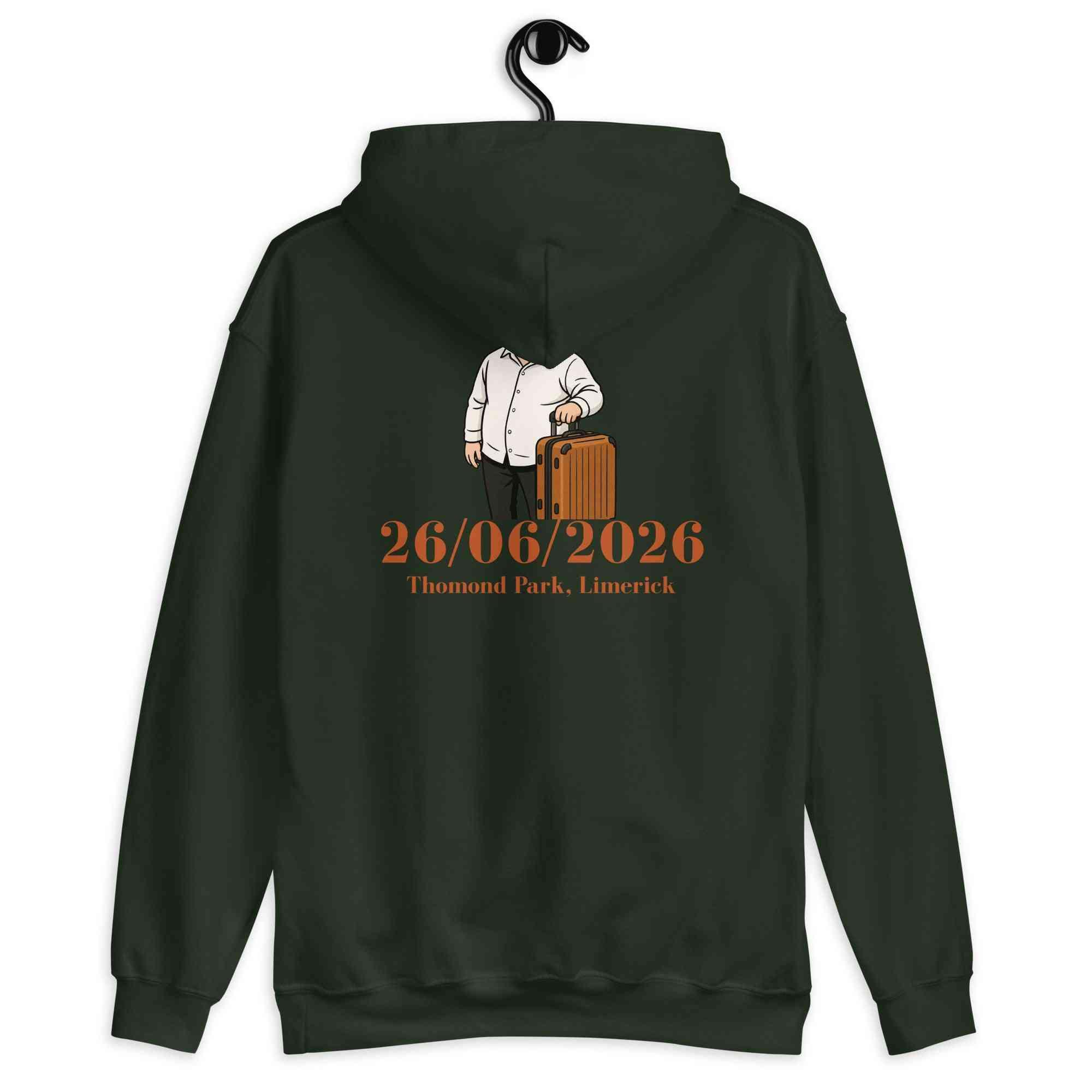 Lewis Capaldi 2026 Tour Hoodie - Black Unisex Cotton-Poly Blend