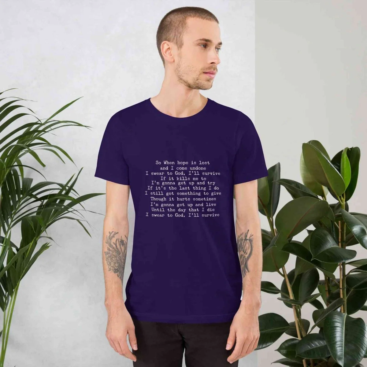 Lewis Capaldi Lyrics T-Shirt | Black Cotton Tee for Fans