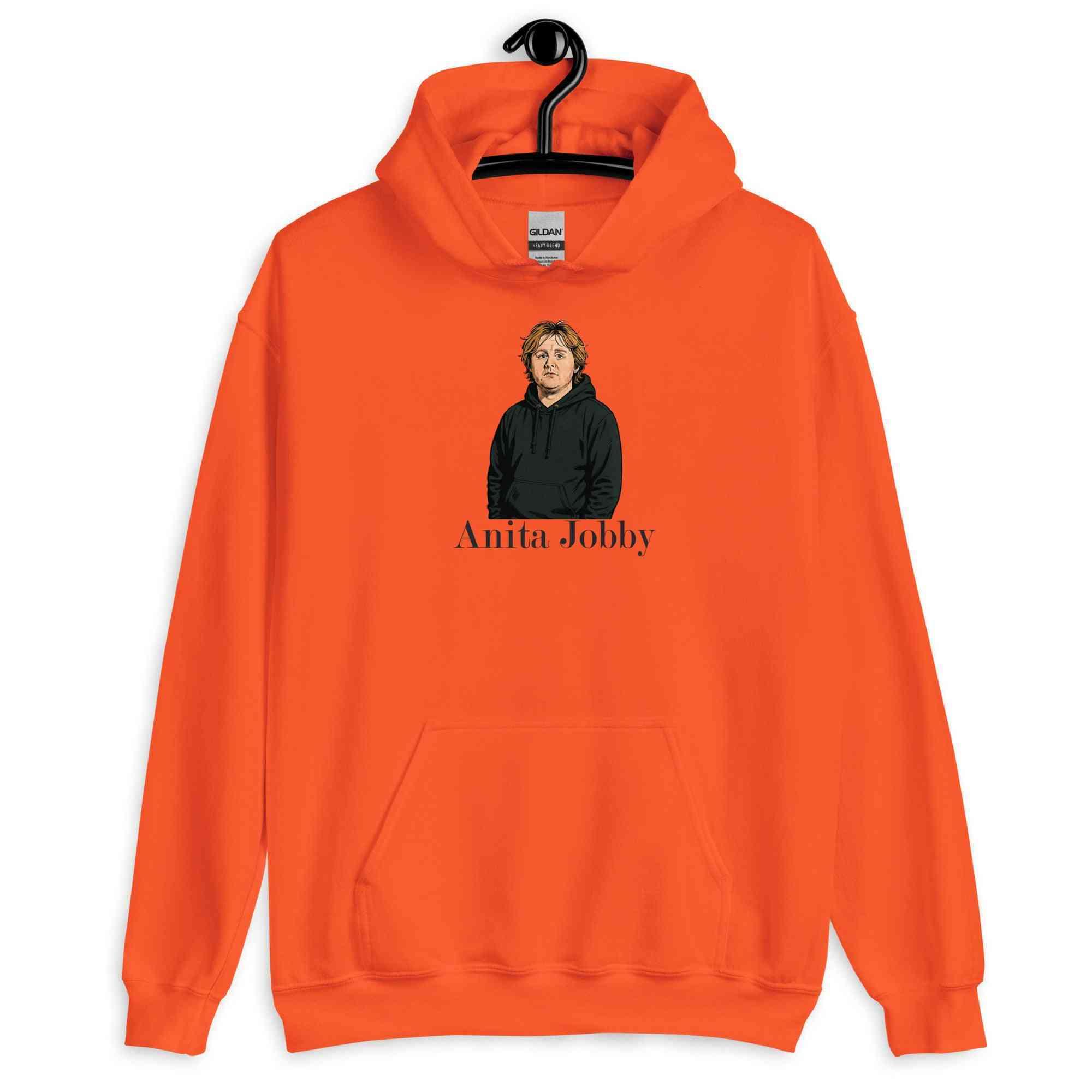 Lewis Capaldi Hoodie | Anita Jobby Graphic | Bold Red Unisex