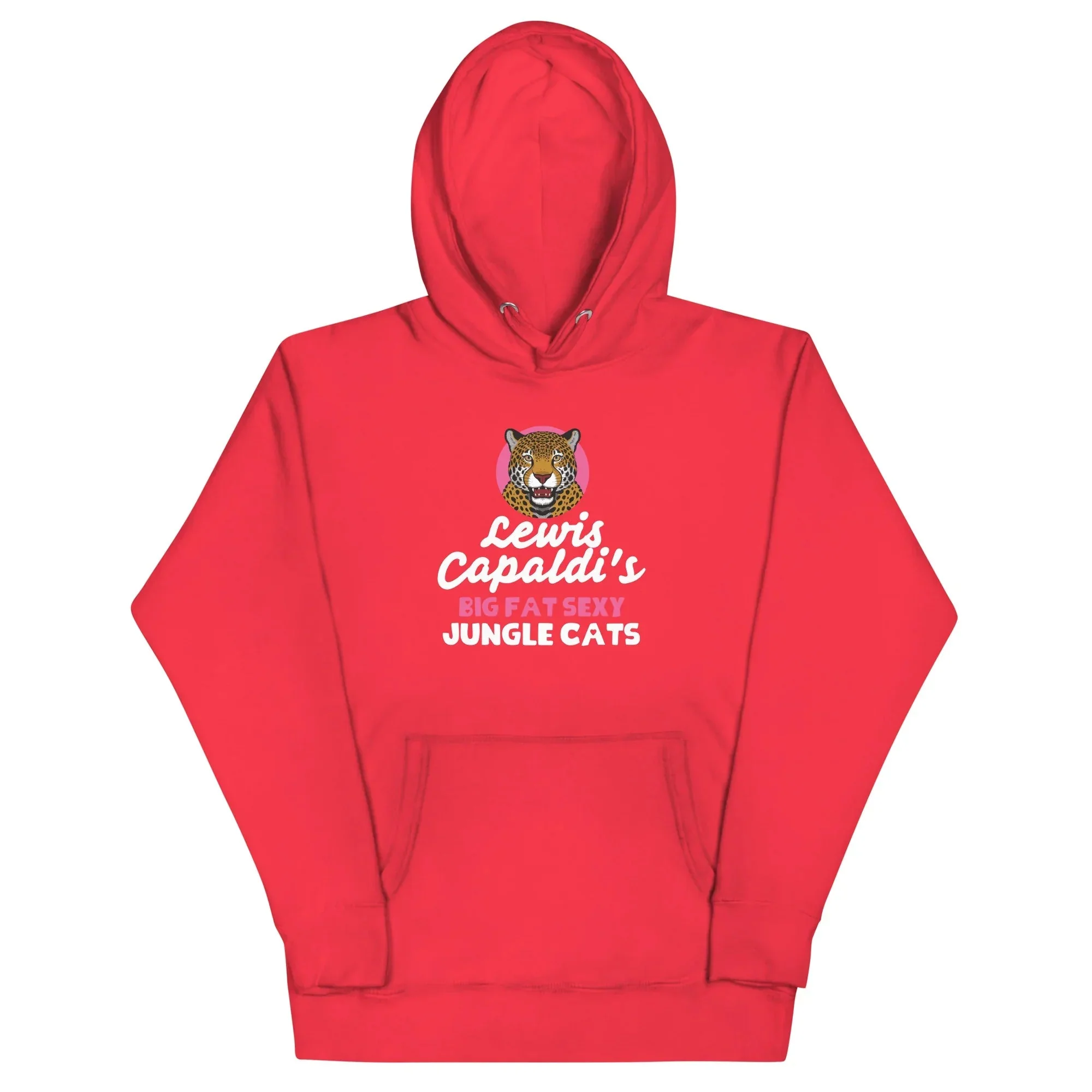 Lewis Capaldi Big Fat Sexy Jungle Cats Hoodie - Black Unisex Cotton Blend