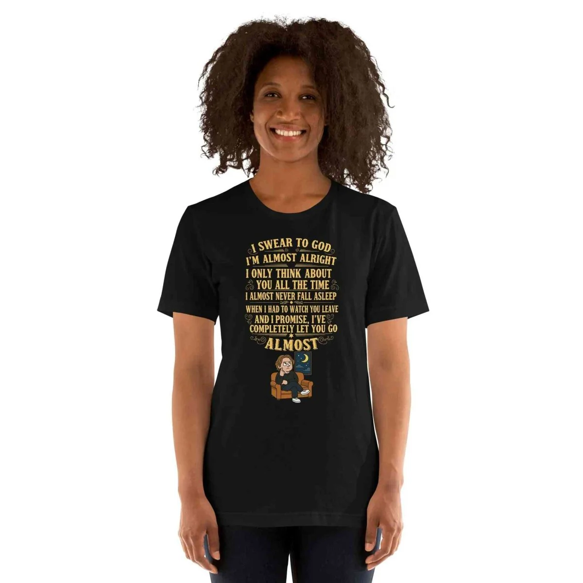 Lewis Capaldi Almost Lyrics Shirt | Unisex T-Shirt for Fans of Emotional Music