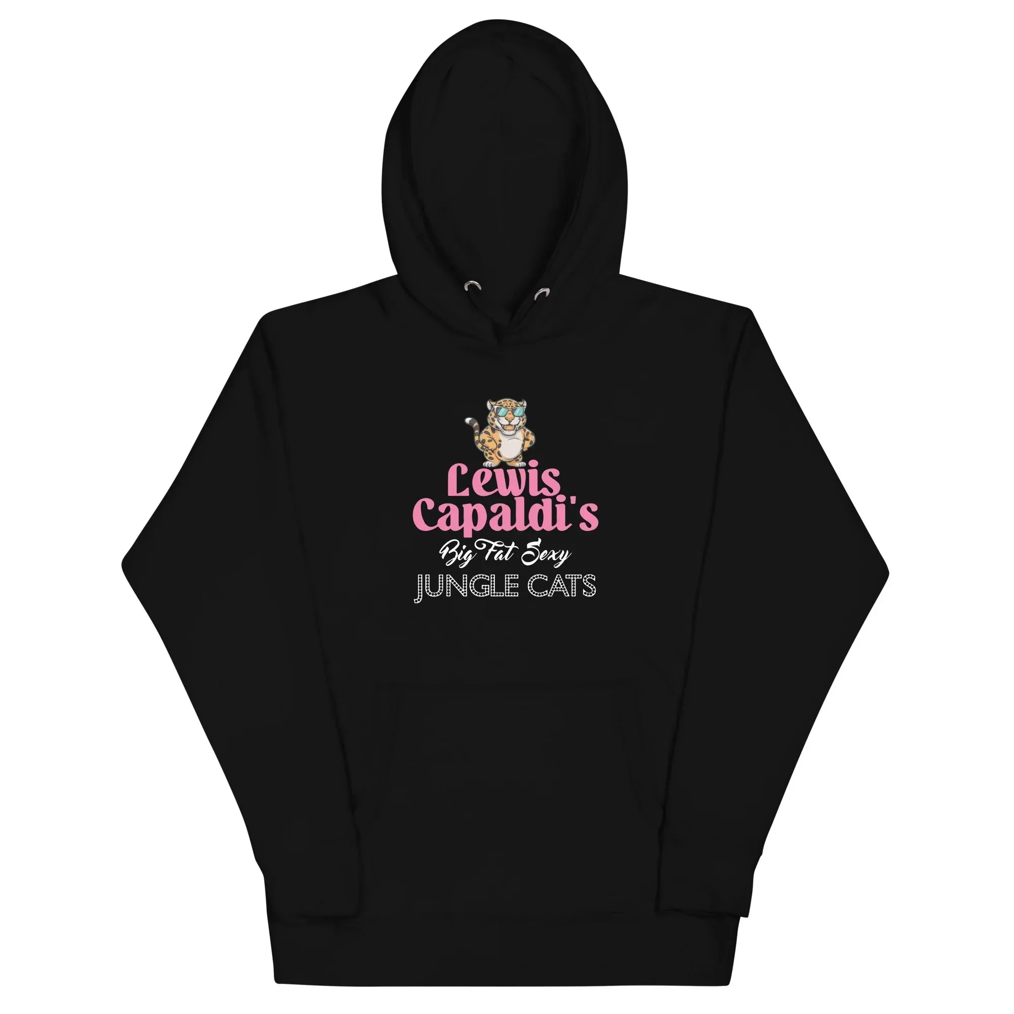 Lewis Capaldi Unisex Hoodie For Concerts - Big Fat Sexy Jungle Cats Design, Soft & Stylish