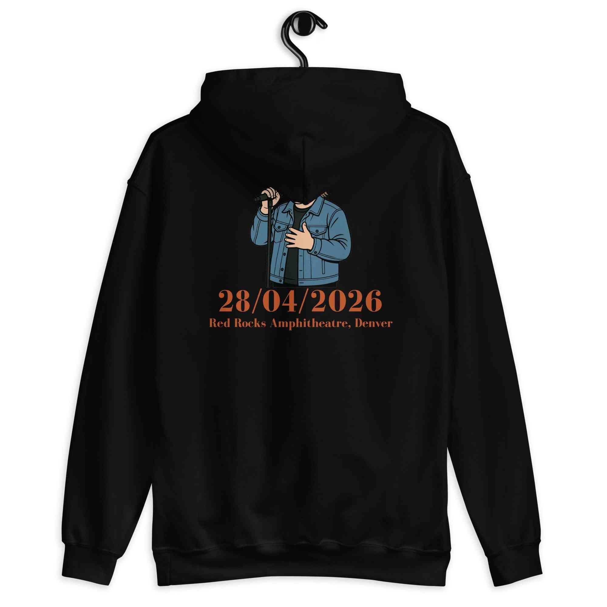 Lewis Capaldi Tour Hoodie 2026 | Unisex Black Cotton-Poly Blend