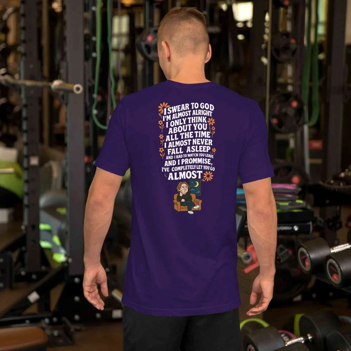 Lewis Capaldi Almost Lyrics T-Shirt | Unisex Cotton Eco-Conscious Tee