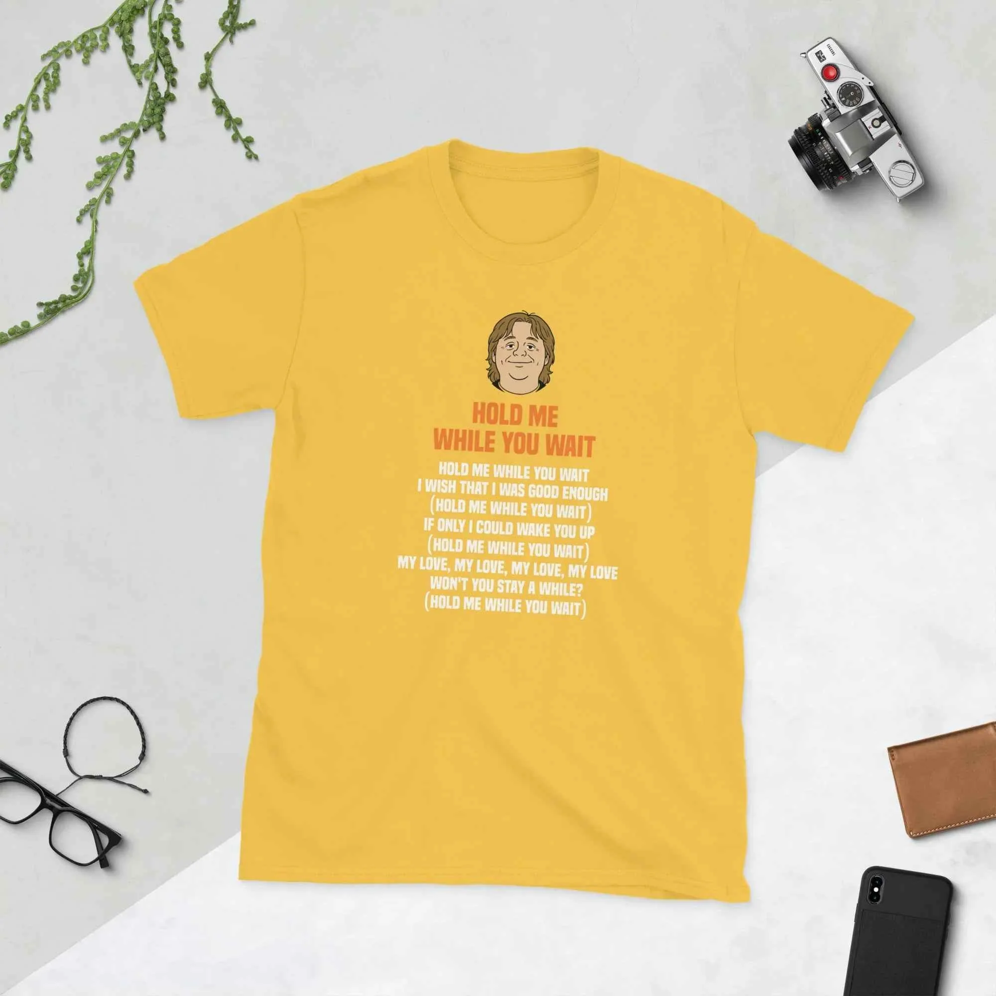 Lewis Capaldi Hold Me While I Wait Shirt | Unisex 100% Cotton Lyrics Tee for Fans