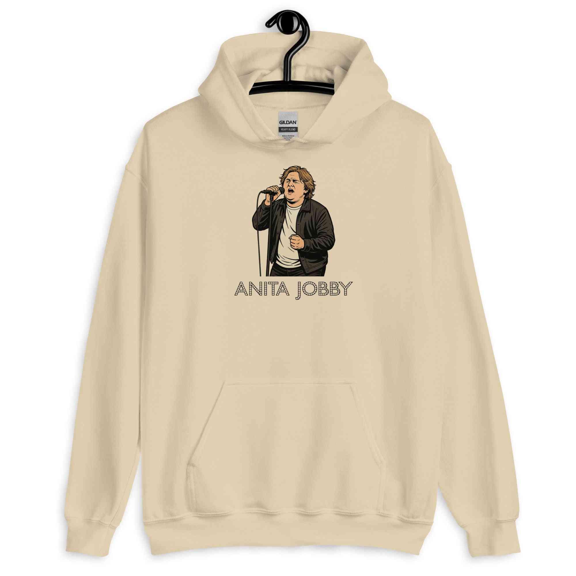Lewis Capaldi Anita Jobby Graphic Hoodie - Unisex Eco-Friendly Cotton Blend