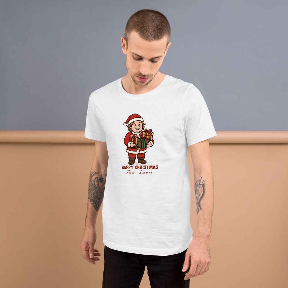 Lewis Capaldi Unisex Cotton T-Shirt | Graphic Christmas Tee