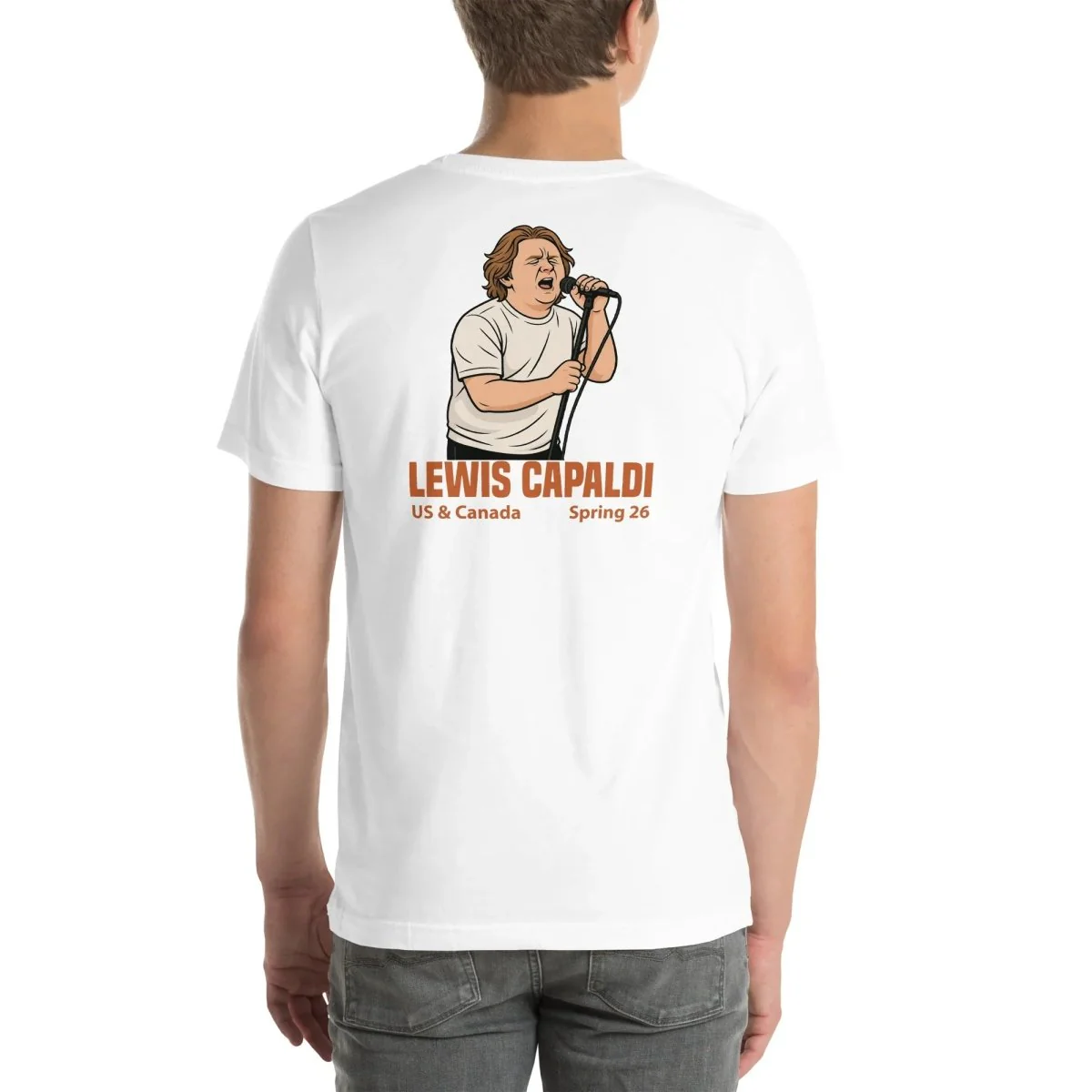 Lewis Capaldi Tour 2026 T-Shirt | Unisex Cotton Fan Tee