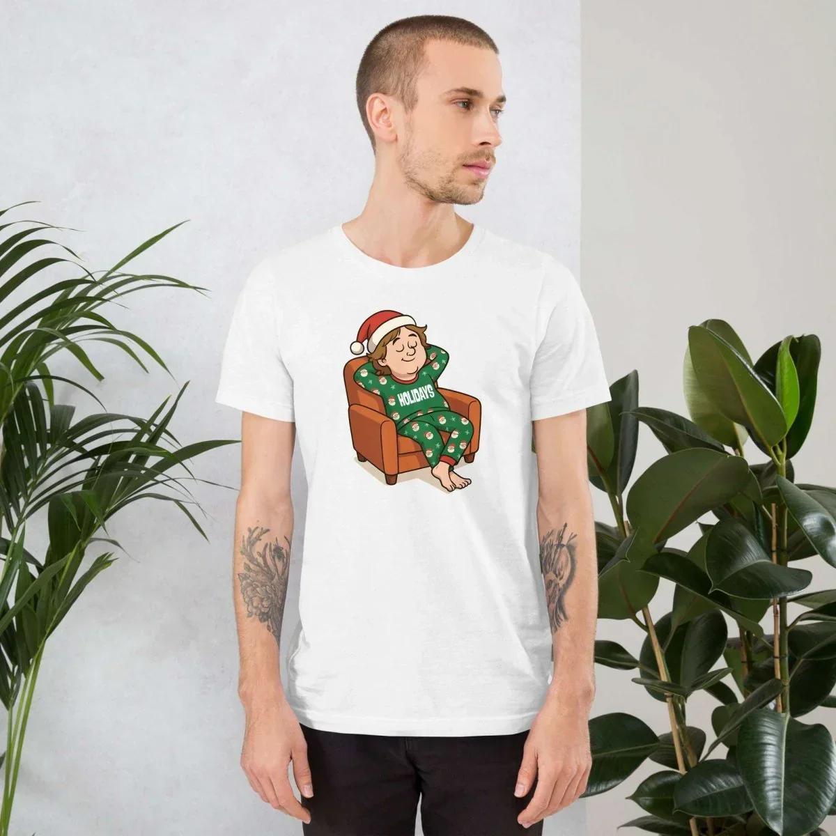 Lewis Capaldi Organic Cotton Christmas T-Shirt | Unisex Festive Apparel