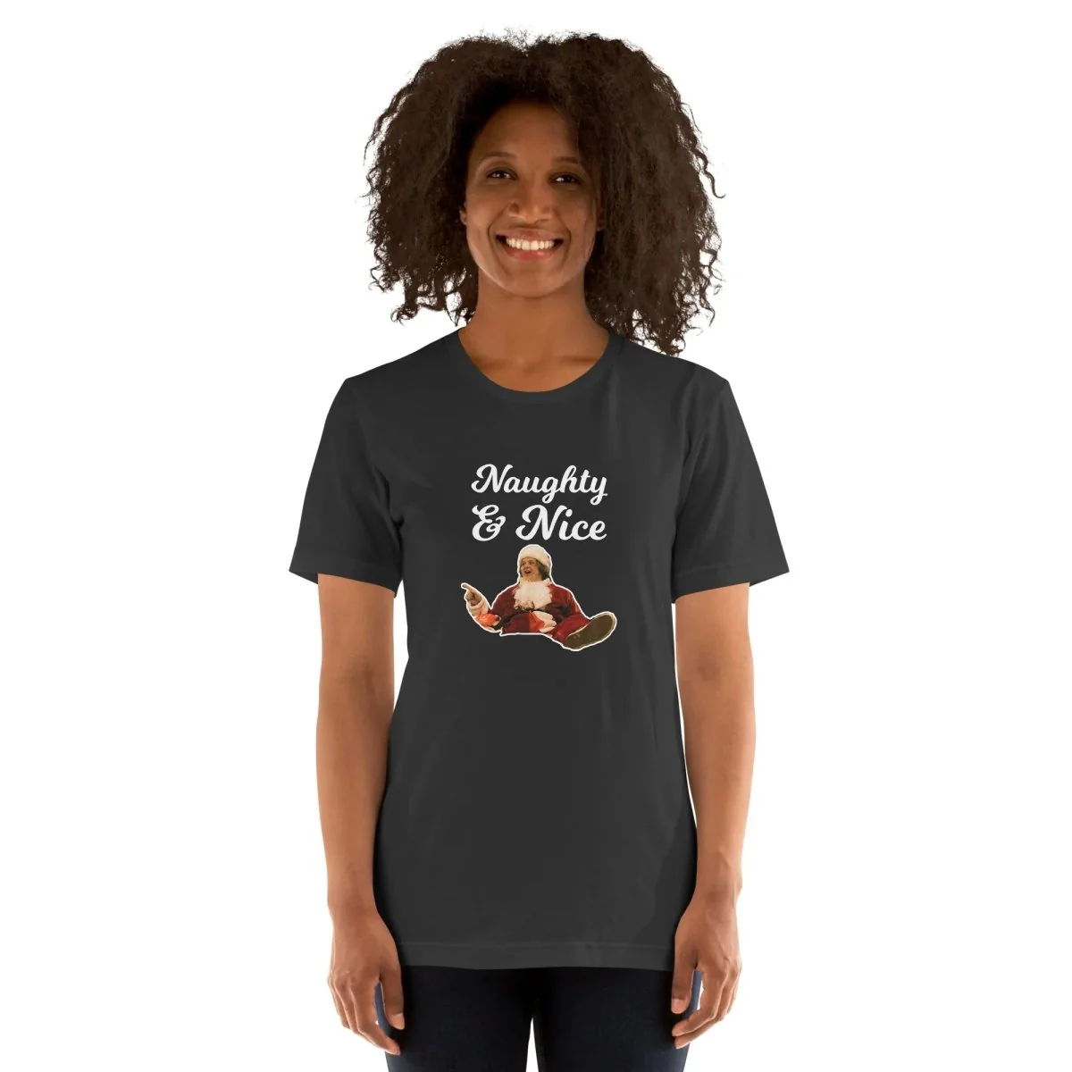 Lewis Capaldi Christmas T-Shirt | Naughty & Nice Unisex Eco-Friendly Tee