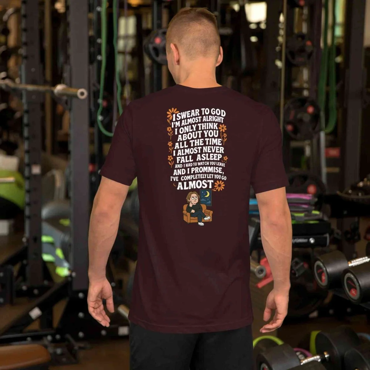 Lewis Capaldi Almost Lyrics T-Shirt | Unisex Cotton Eco-Conscious Tee